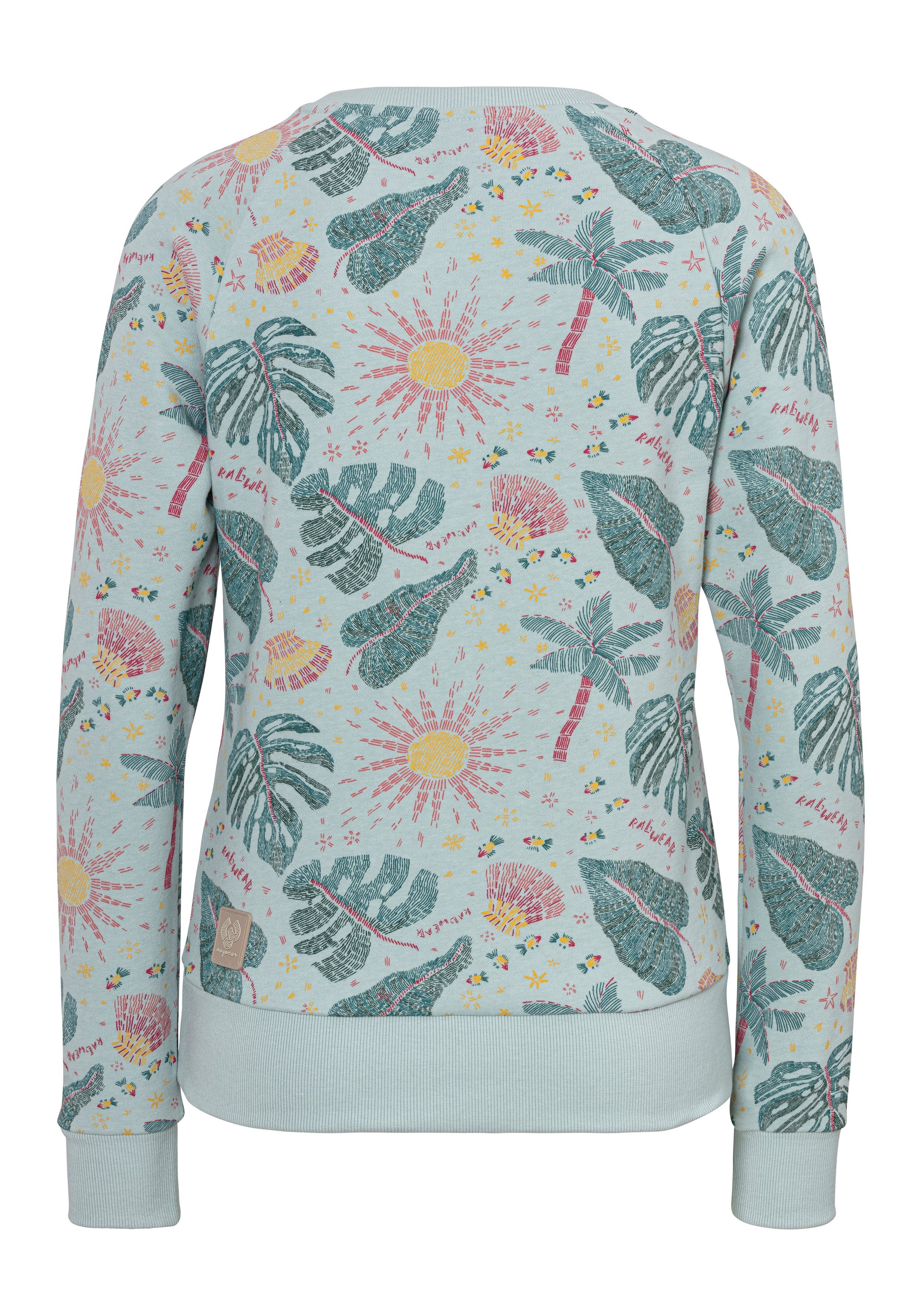 Ragwear Sweatshirt JOHANKA PRINT met zomerse all-over print