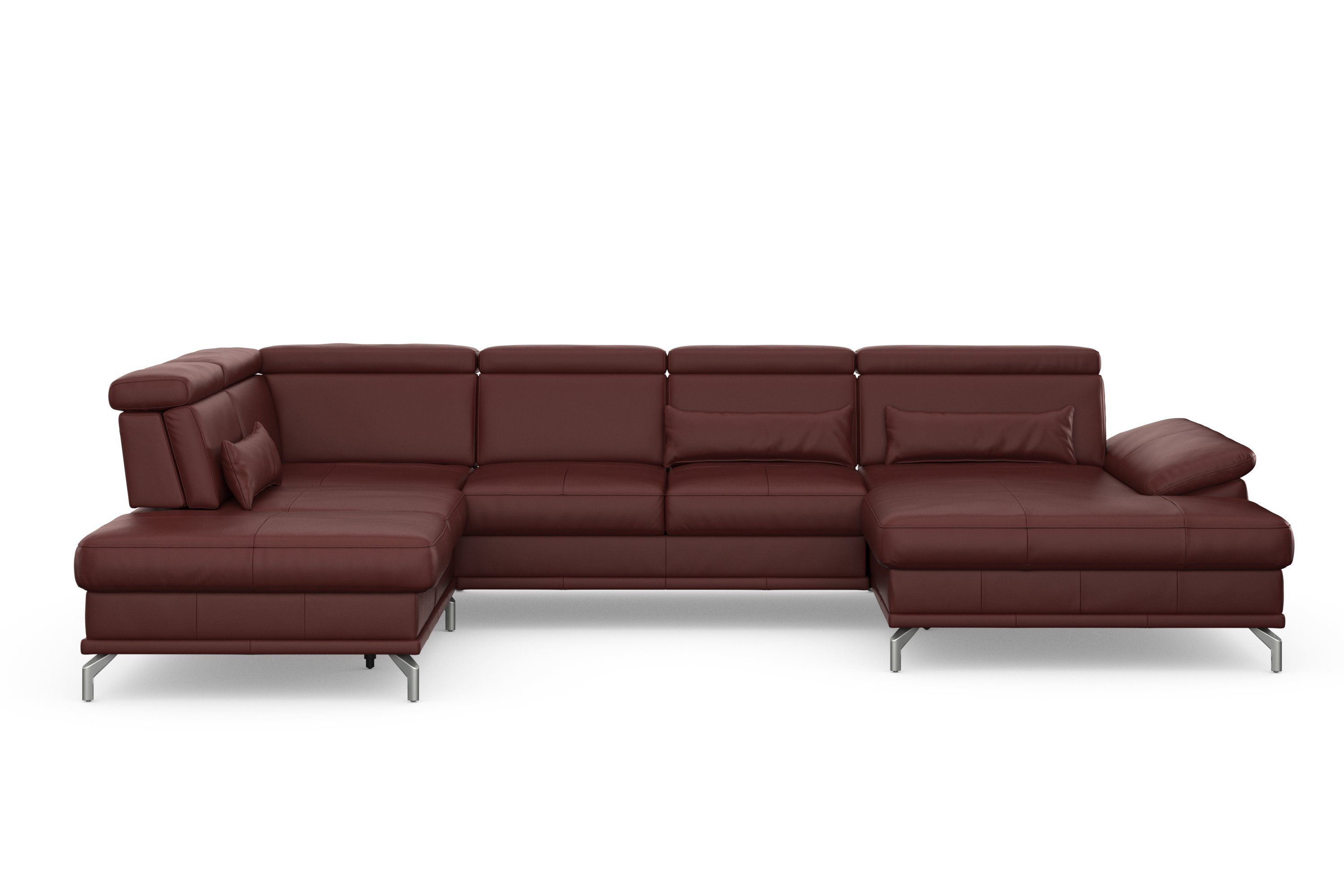 sit&more Zithoek Cabrio U-vorm, met zitdiepteverstelling, arm- en hoofdsteunverstelling