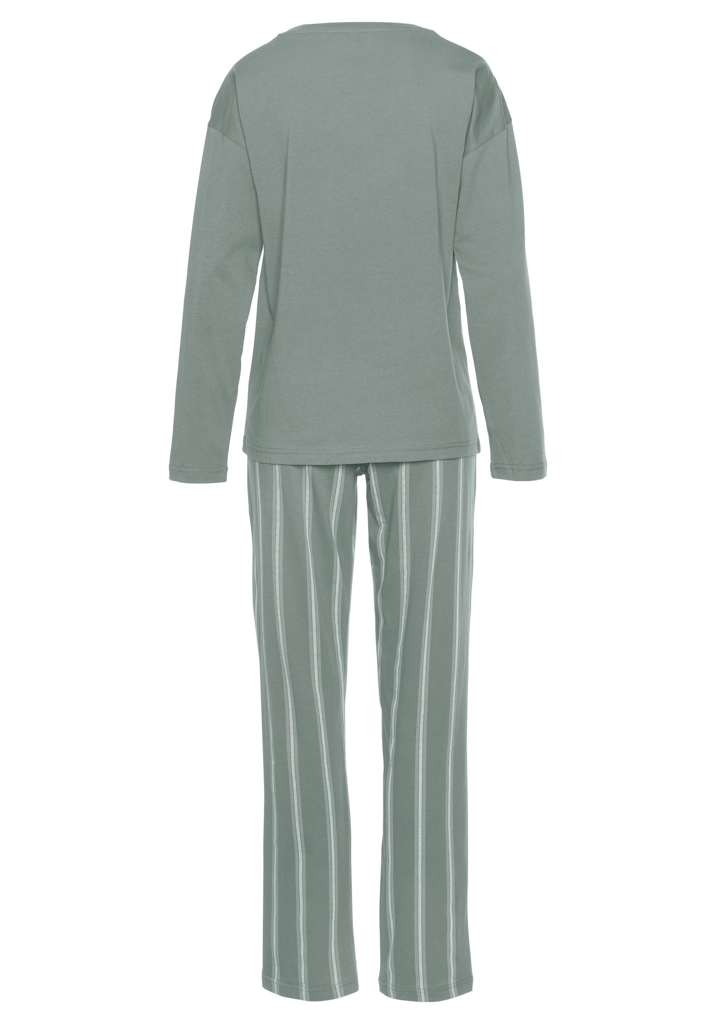 Vivance Dreams Pyjama met frontprint (2-delig, 1 stuk)