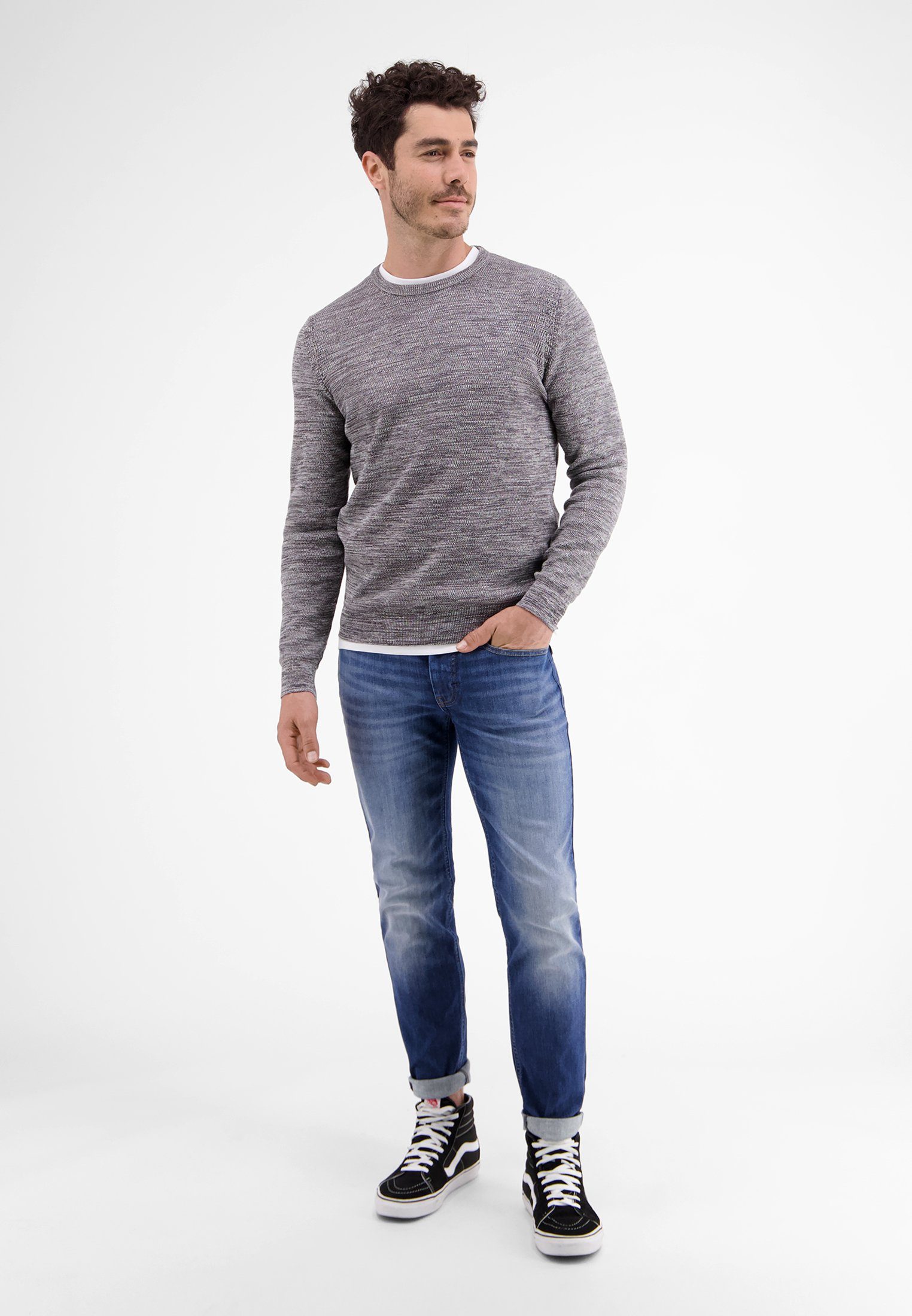 Lerros Gebreide trui LERROS crewneck gebreide pullover