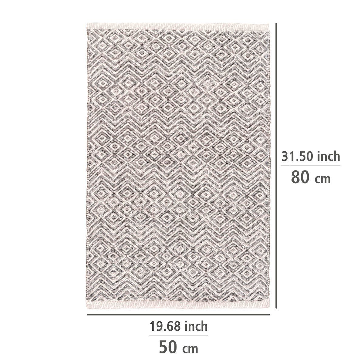 WENKO Badmat Abai BxL: 50 x 80 cm (1 stuk)