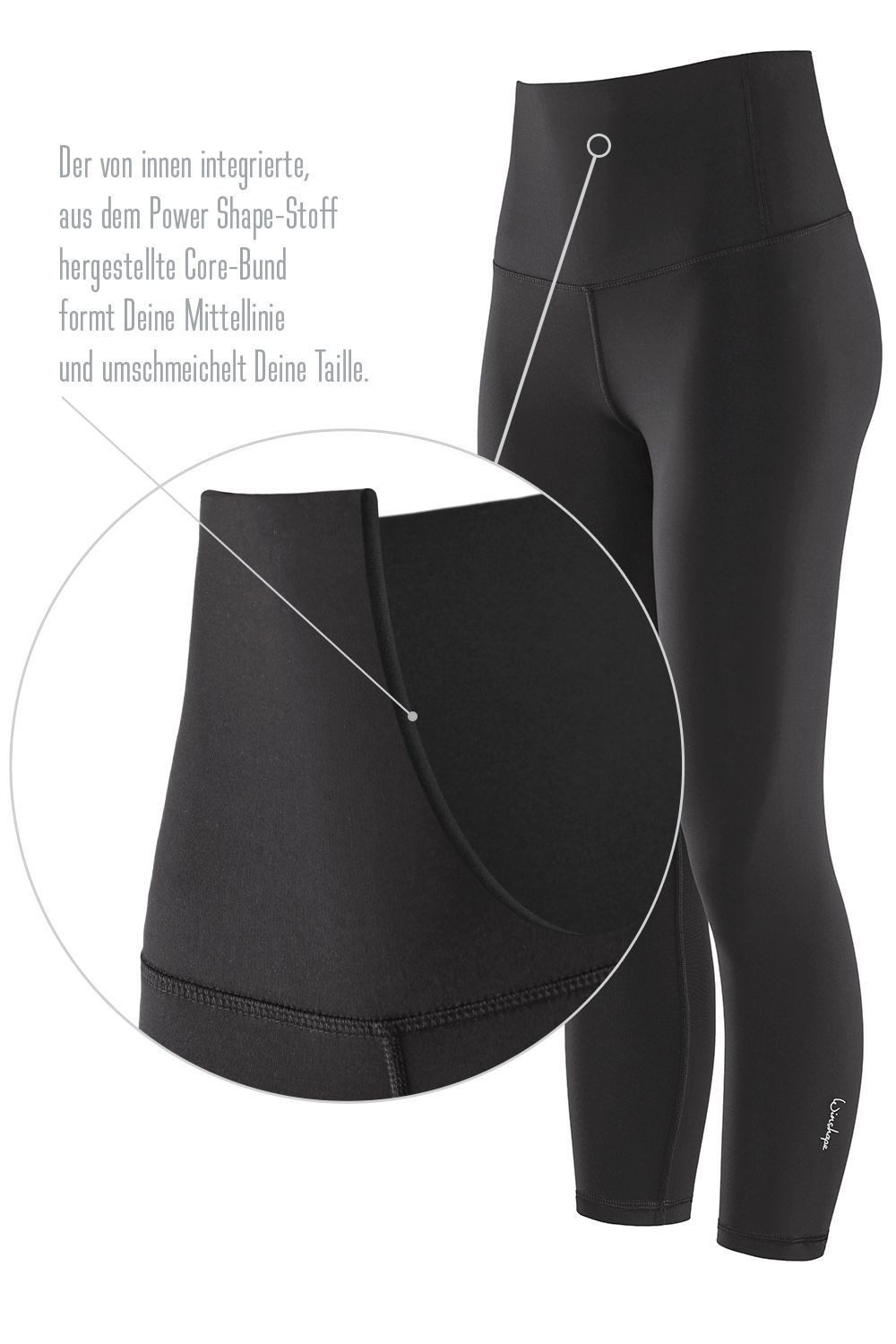 Winshape Legging 7/8-Tights HWL317C met v-vorm applicatie en core-band