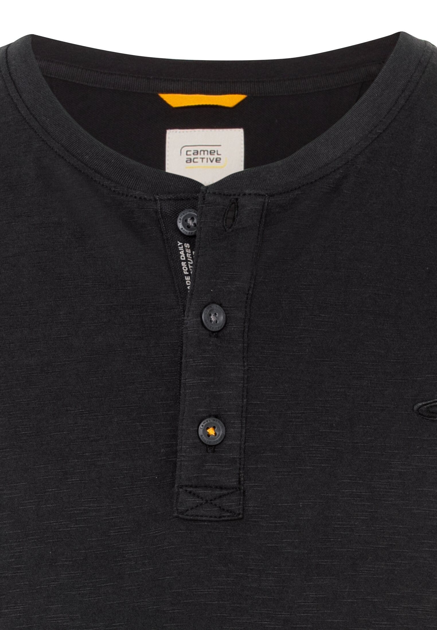 camel active Henleyshirt met geborduurd logo