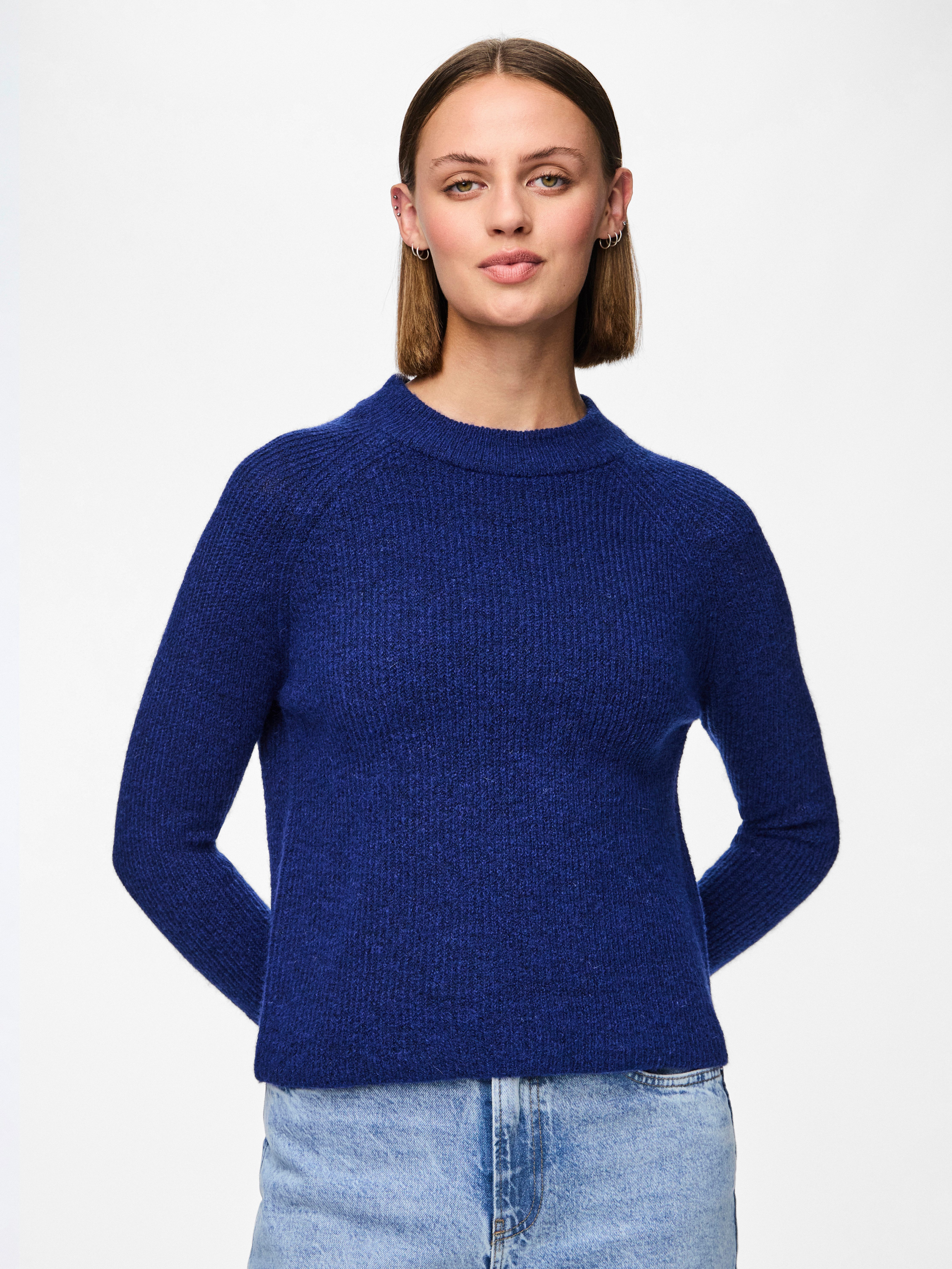 pieces Trui met ronde hals PCELLEN LS O-NECK KNIT NOOS BC