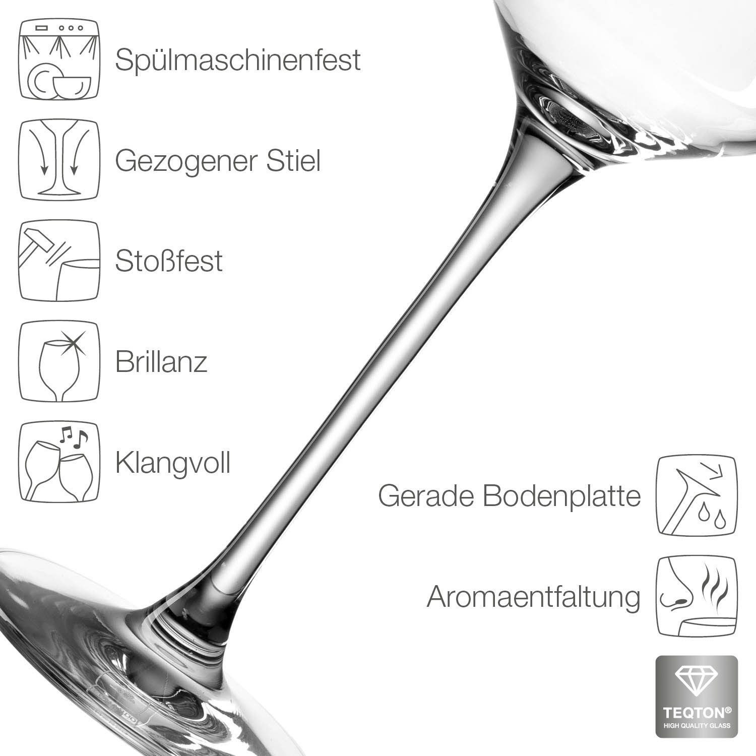 LEONARDO Champagneglas Puccini 280 ml(set, 6-delig)