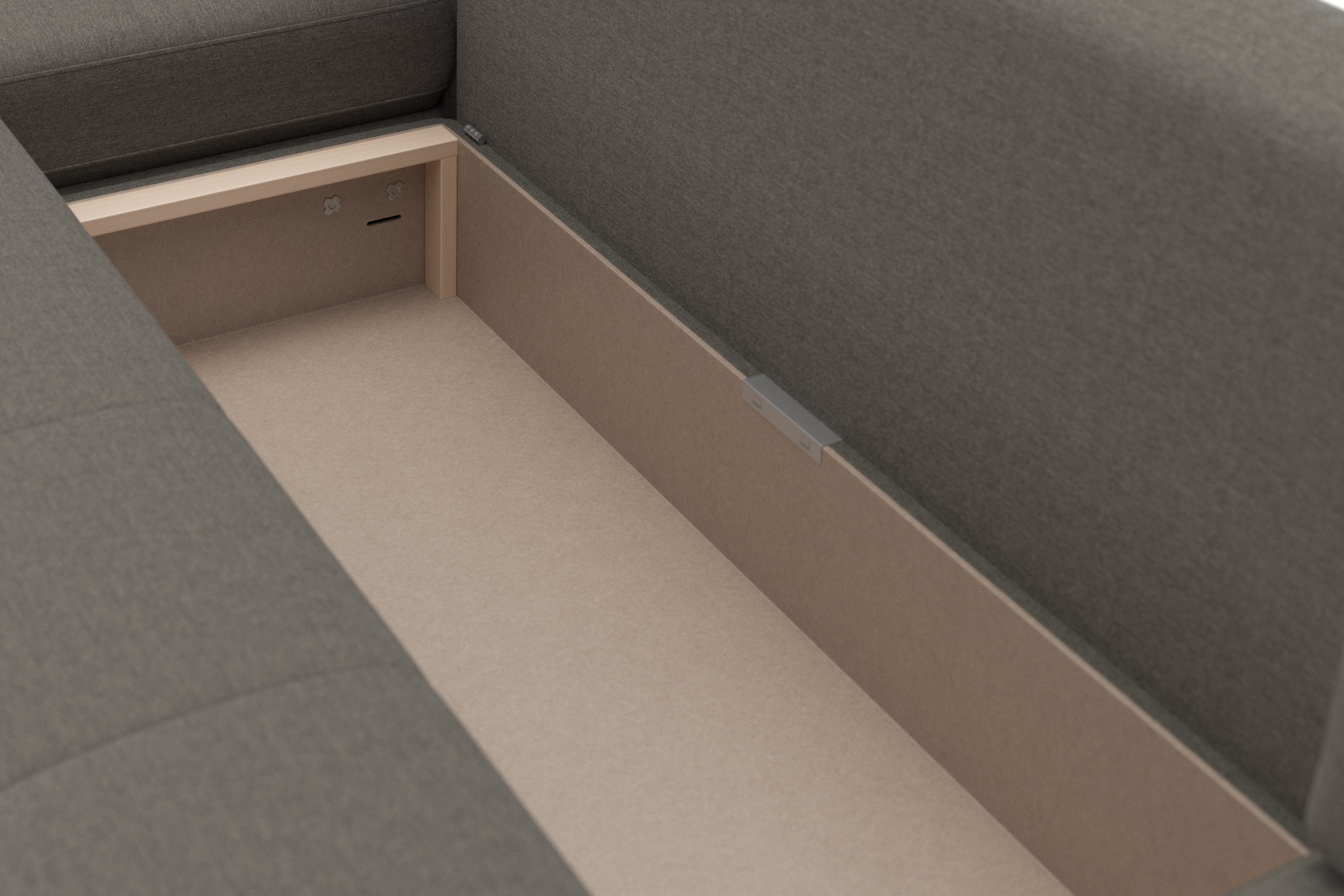 sit&more Zithoek Latigo U-vorm met récamier, naar keuze met slaapfunctie en bedkist