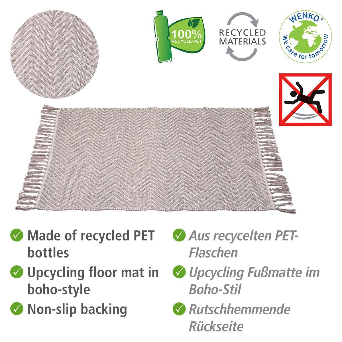 WENKO Badmat Gata BxL: 50 x 80 cm (1 stuk)