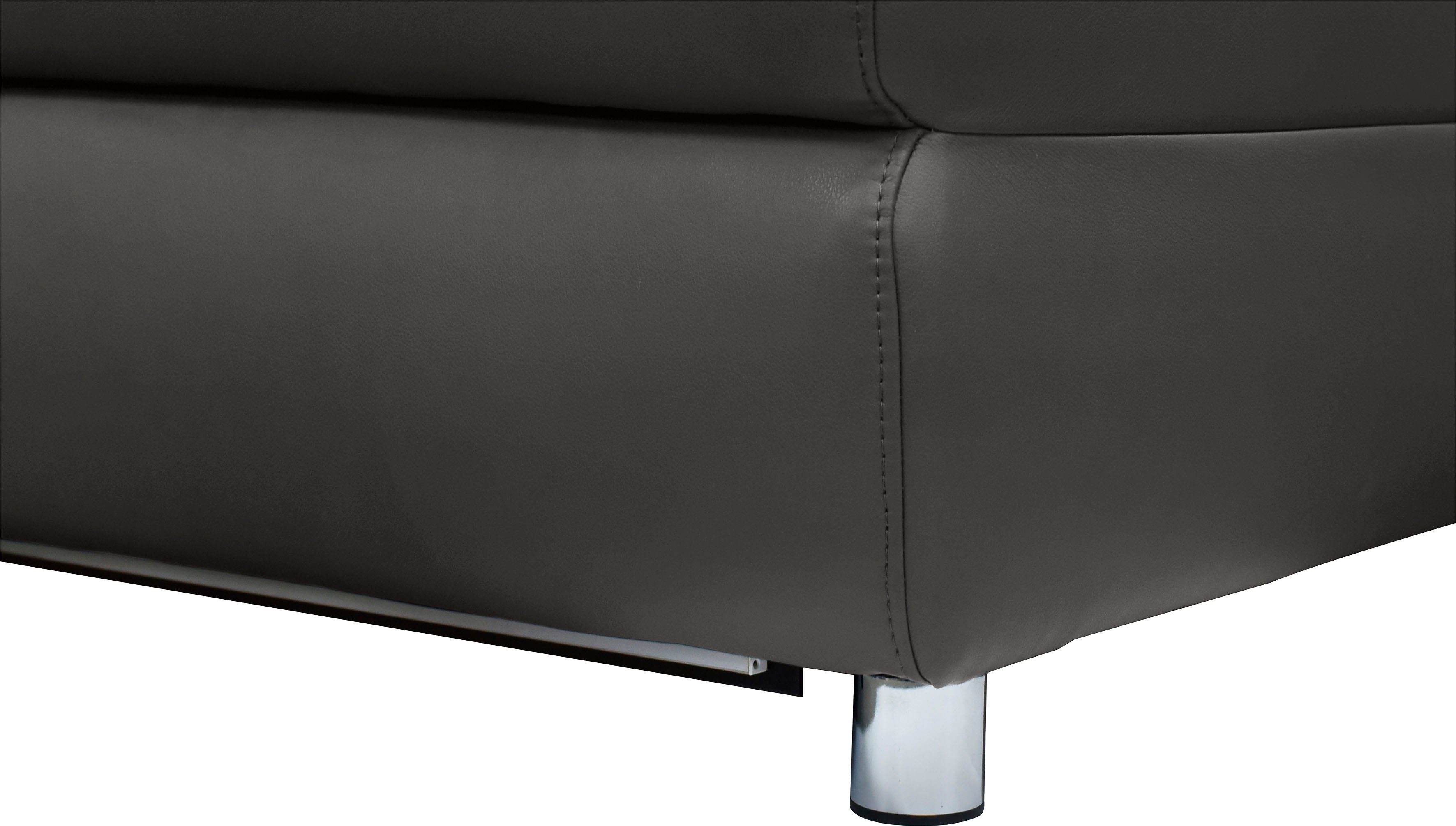 Places of Style 2-zitsbank Pareli 172 cm, handmatige en elektrische relaxfunctie USB, hoofdsteunverstelling, LED, in echt leer, kunstleer, web