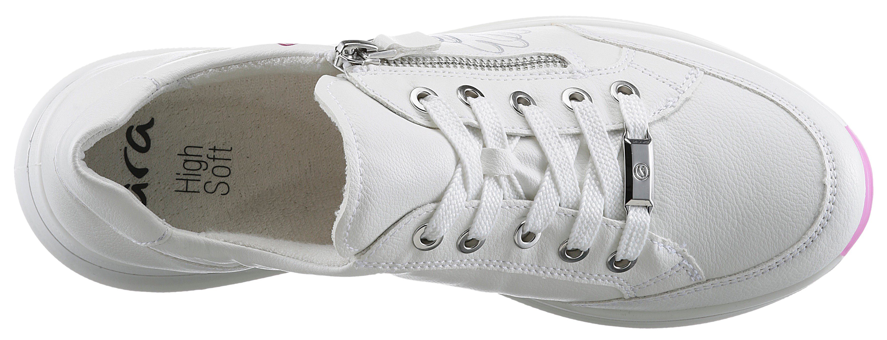 Ara Sneakers OSAKA met high soft voetbed, h-breedte, vrijetijdsschoen, lage schoen, veterschoen