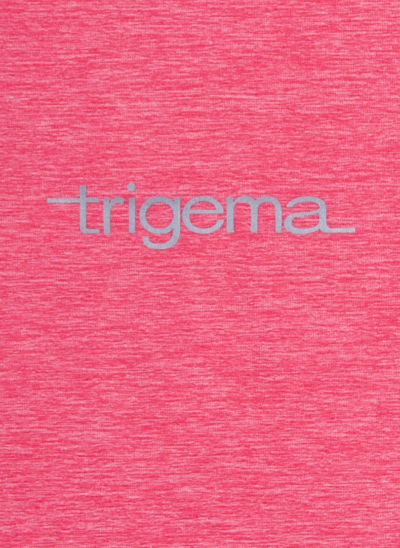 Trigema T-shirt TRIGEMA sportshirt in mêlee-look (1-delig)