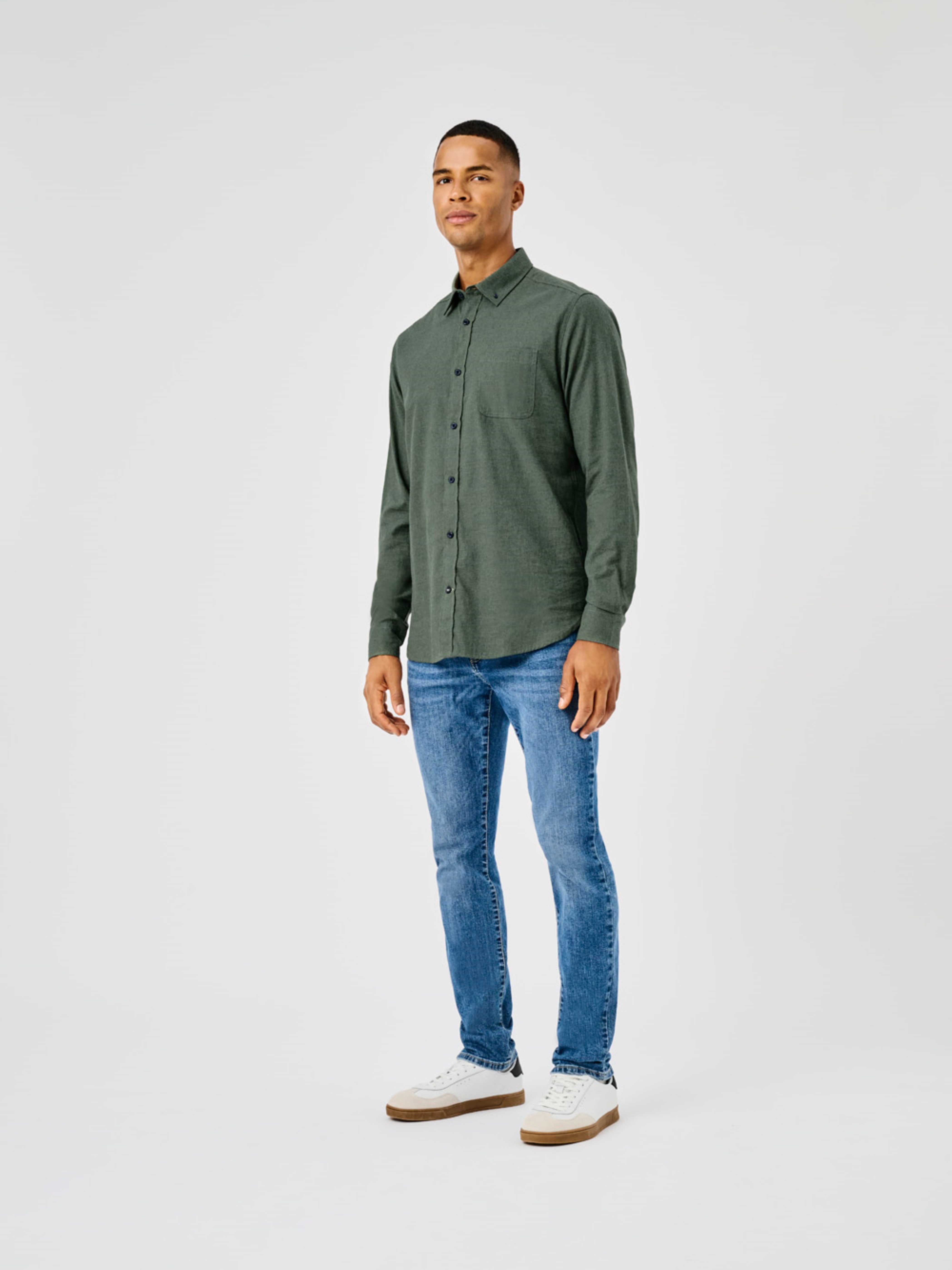 ONLY & SONS Overhemd met lange mouwen ONSROAD LIFE REG MELANGE LS SHIRT NOOS
