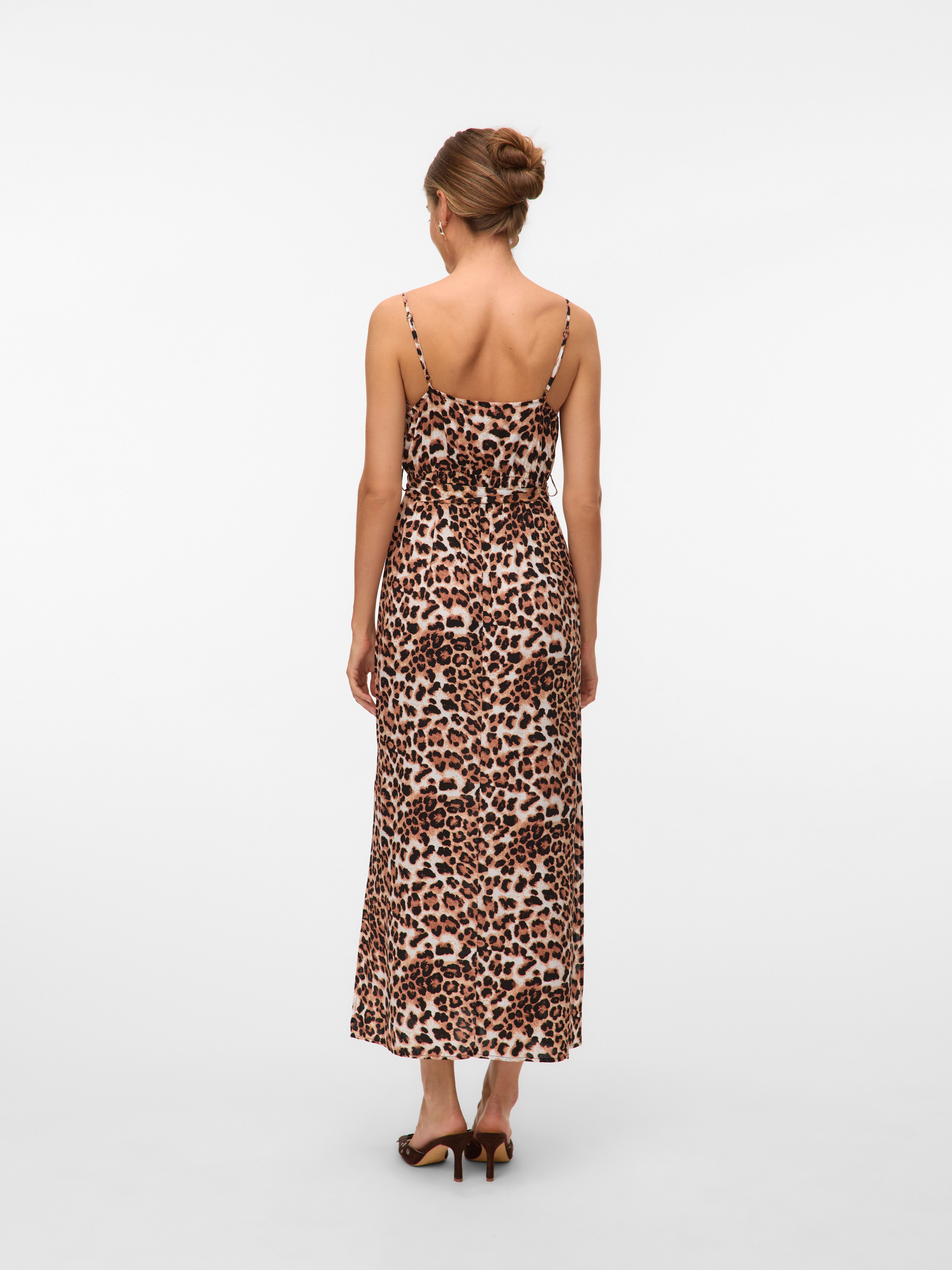 Vero Moda Jurk met spaghettibandjes VMEASY JOY SLIT MAXI V-NECK DRESS WV GA