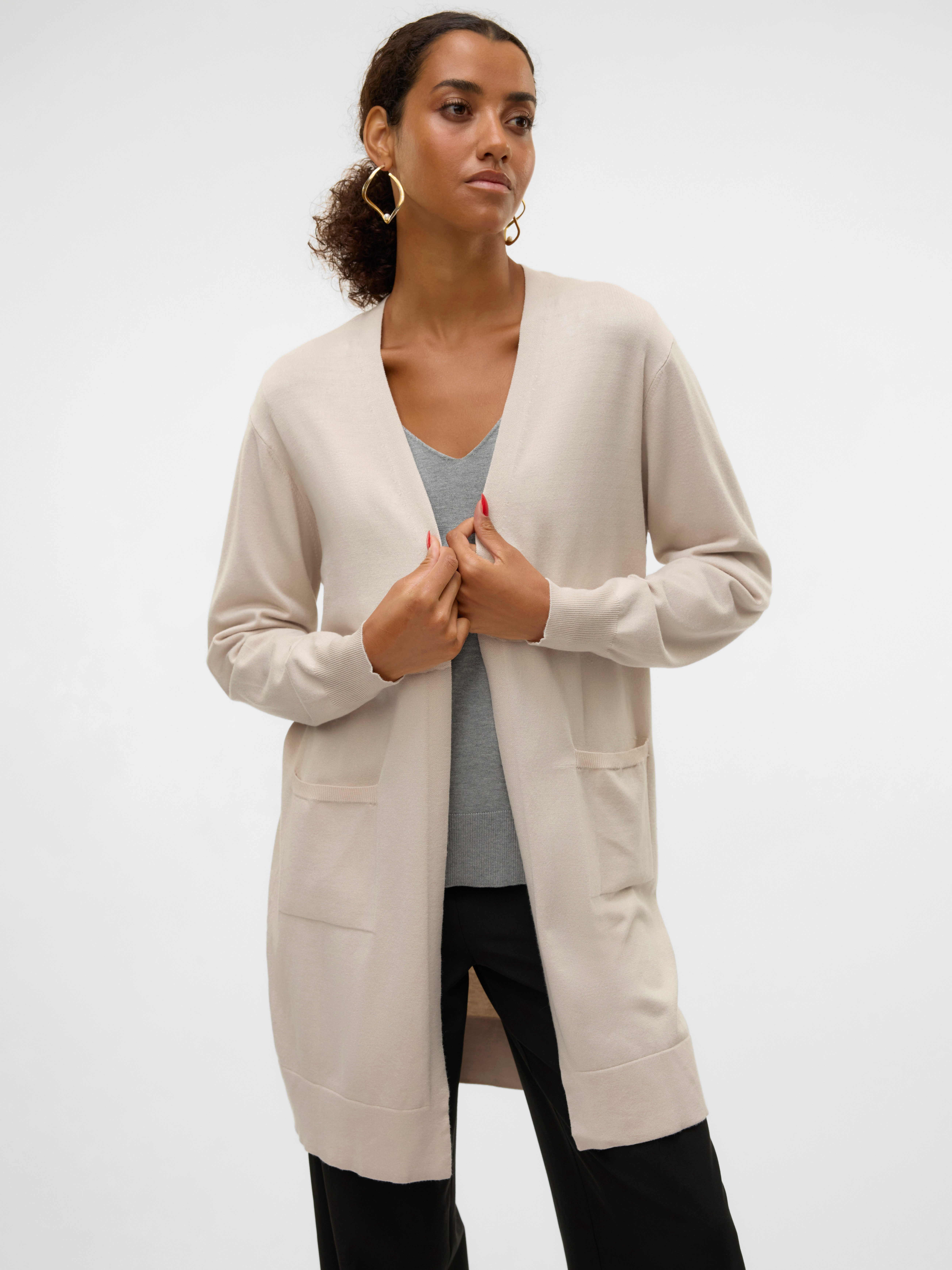 Vero Moda Lang vest VMSILJE LS OPEN CARDIGAN GA NOOS