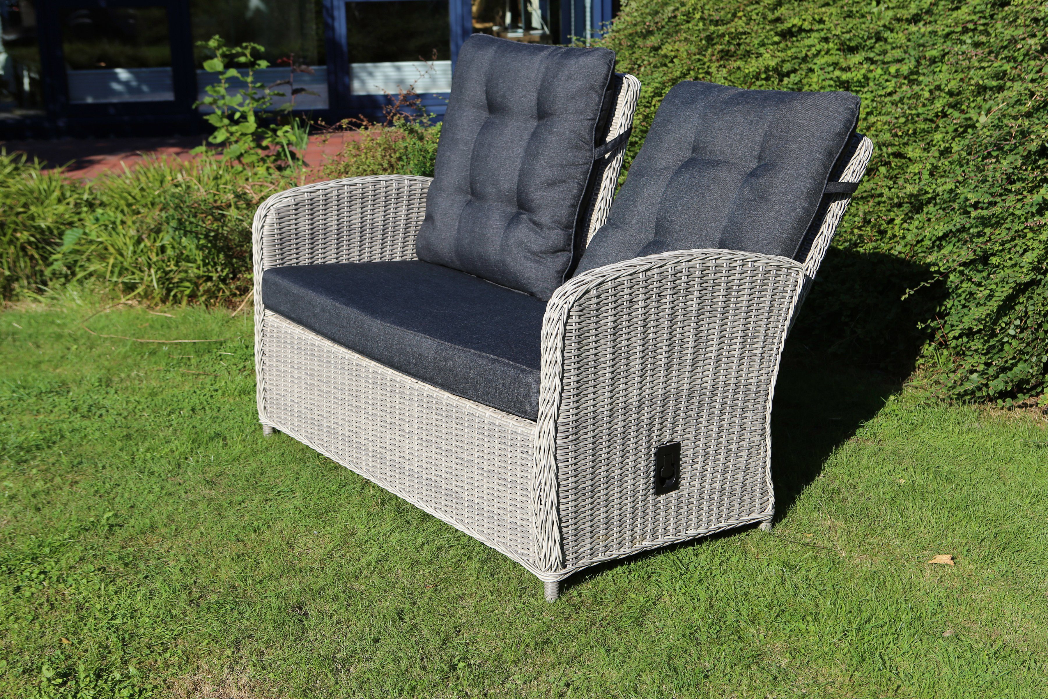 Destiny Tuinset Merano Aluminium, polyrotan (set, 11-delig)