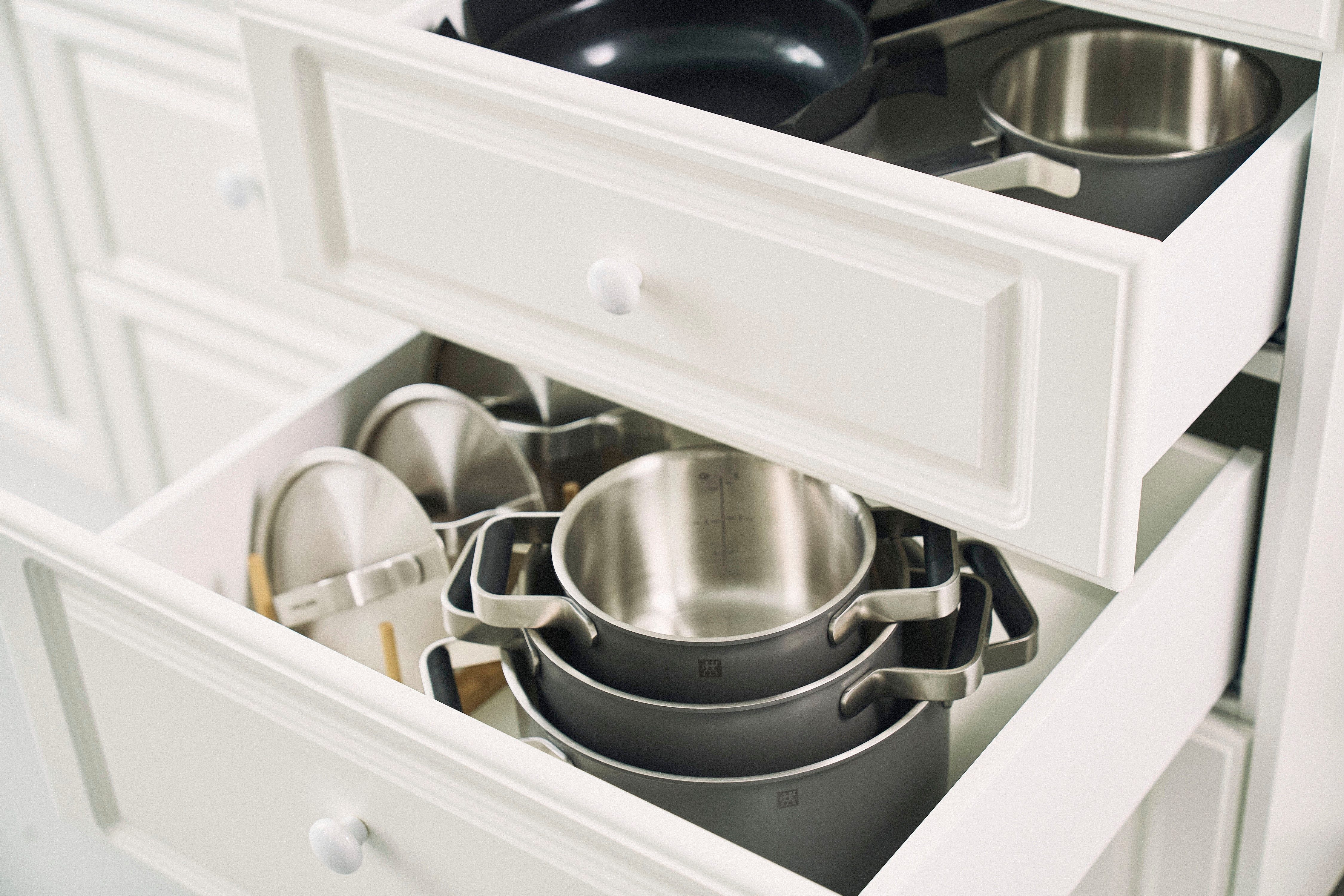Zwilling Pannenset Pure Stay-Cool handgrepen, 3-laags bodemtechnologie (set, 5-delig)