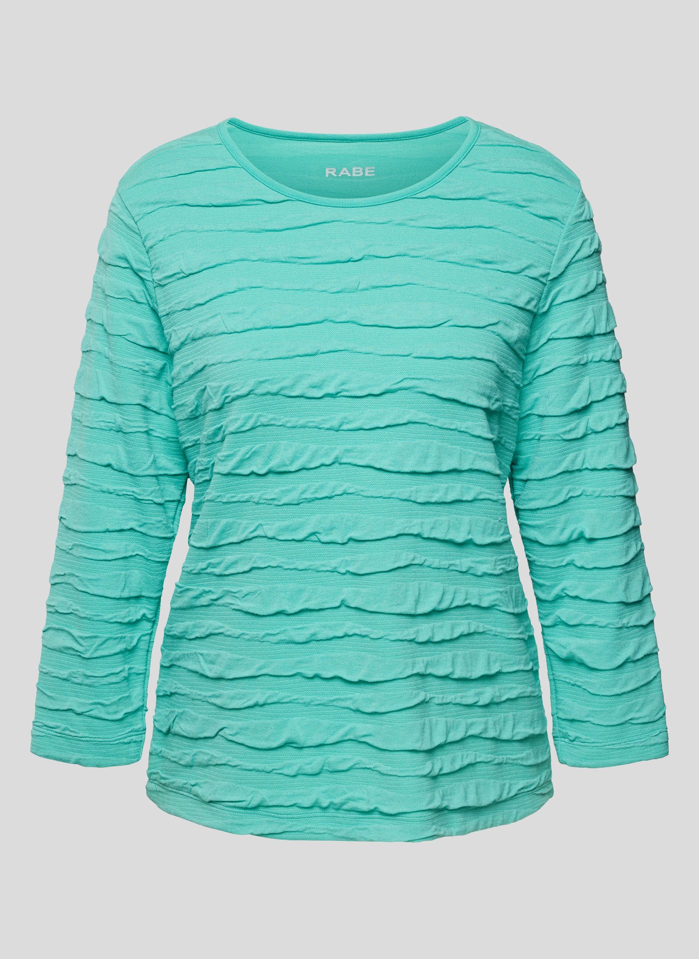 Rabe Shirt met 3/4 mouwen met golfstructuur