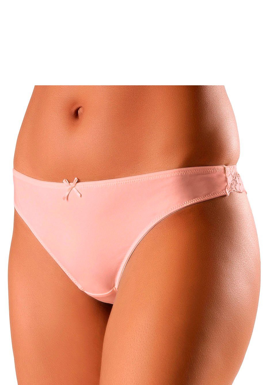 Petite fleur String achter geheel van fijne jacquard-kant (3 stuks)