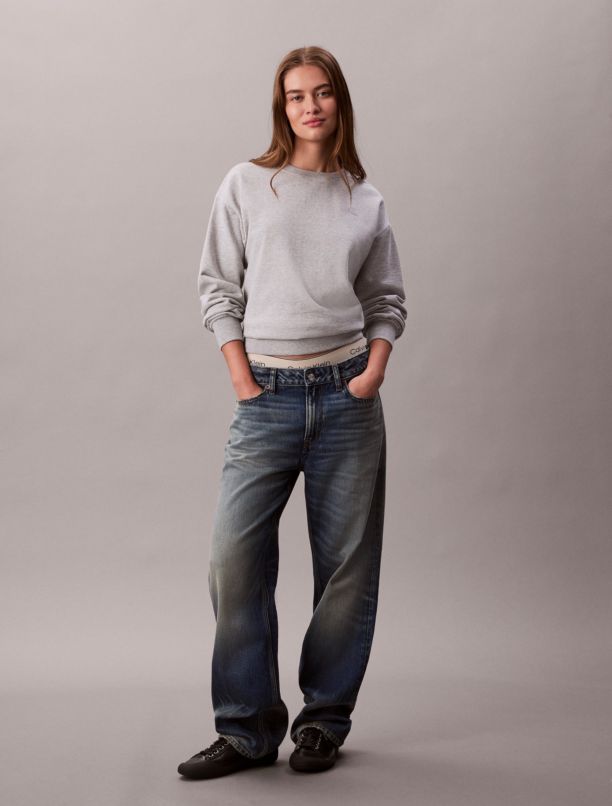 Calvin Klein Sweatshirt LS ARCHIVE LOGO FRENCH TERRY RLX