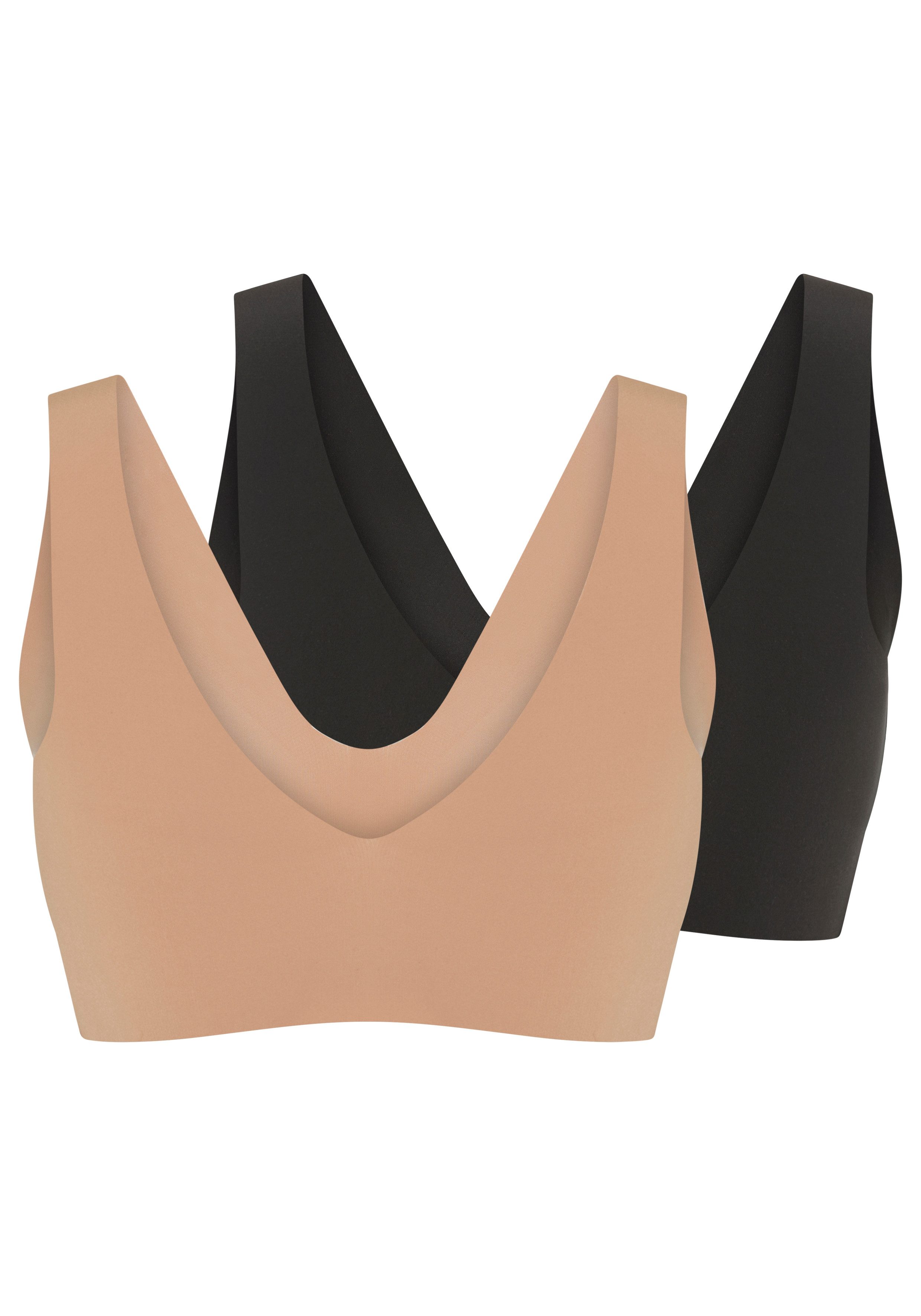 Sloggi Bralette ZERO Feel 2.0 naadloos en onzichtbaar (Set van 2)