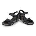 panama jack sandaaltjes vieri basics met verstelbare klittenbandriempjes zwart