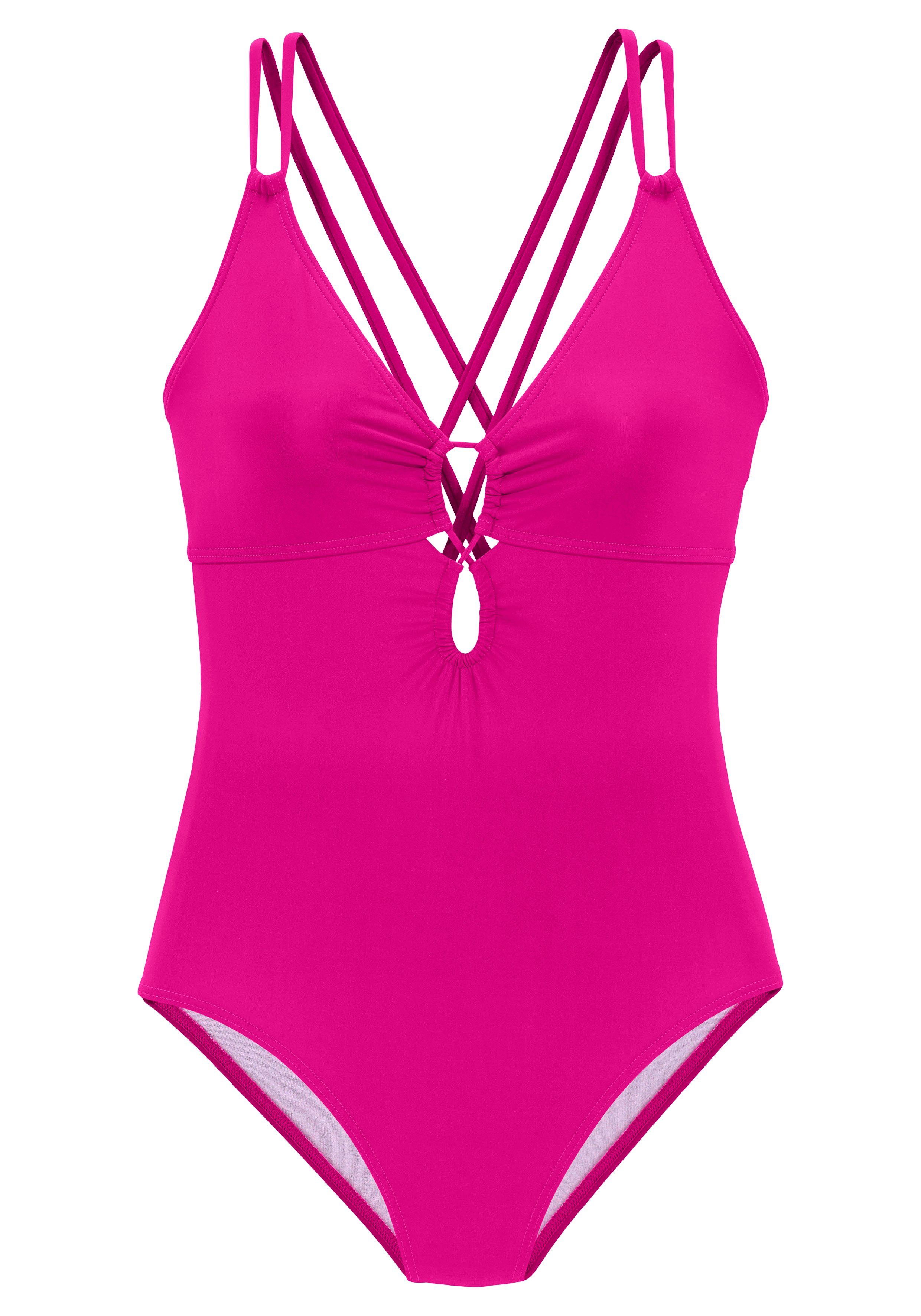 s.Oliver RED LABEL Beachwear Badpak Joy achter modieus verwerkt