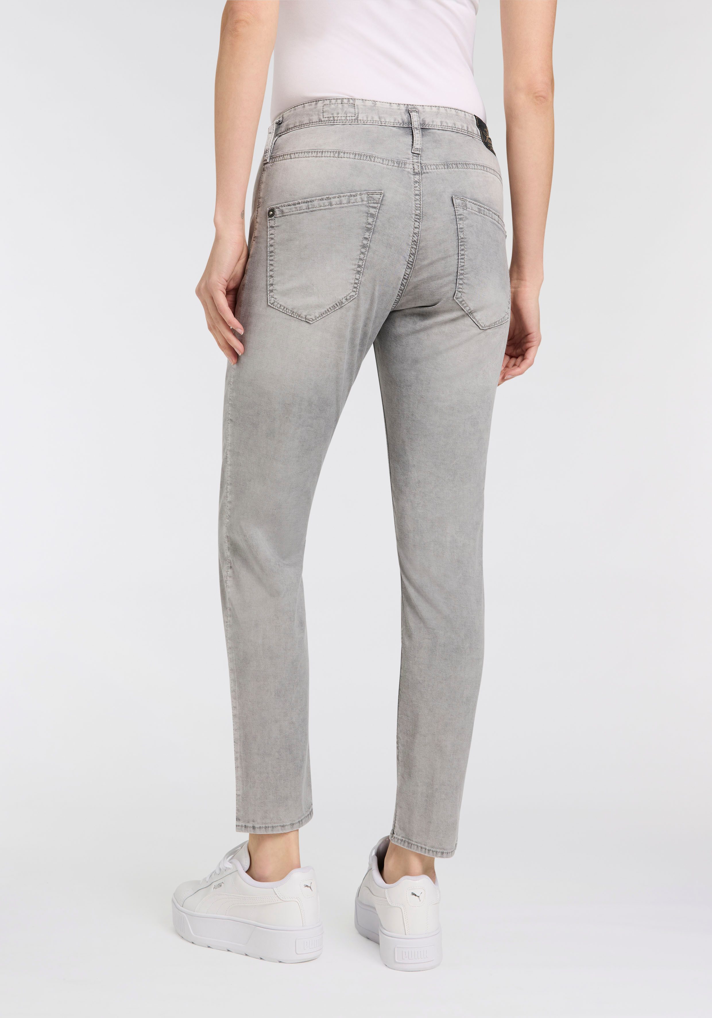 Herrlicher 5-pocket jeans Shyra Cropped Denim Grey Light Stretch