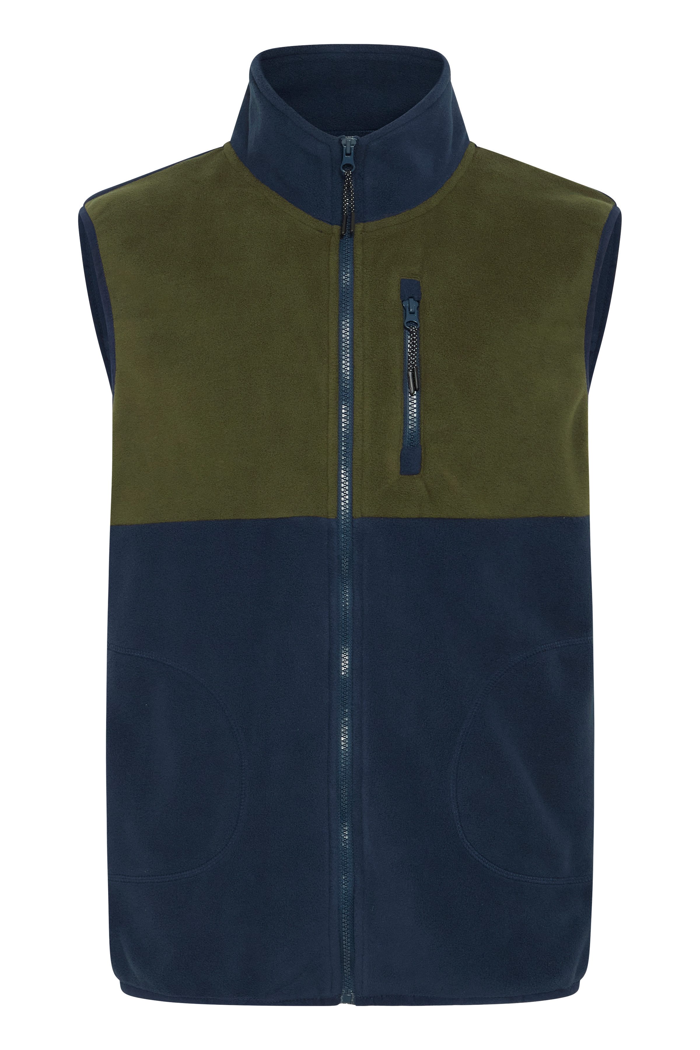 Blend Mouwloos fleecevest BHBROOKS Vest in colourblocking-stijl