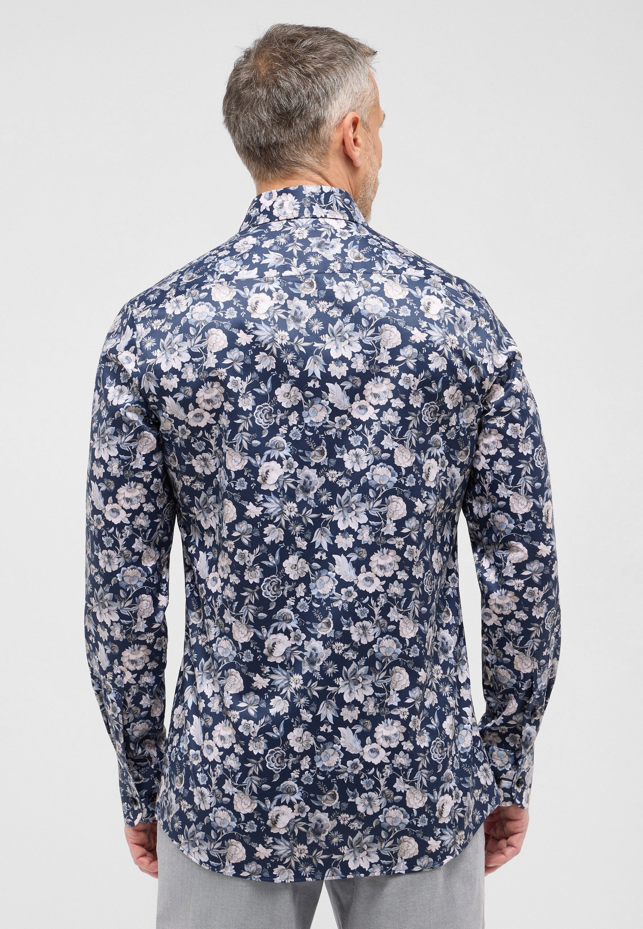 Eterna Overhemd met lange mouwen Slim fit NON IRON (strijkvrij)