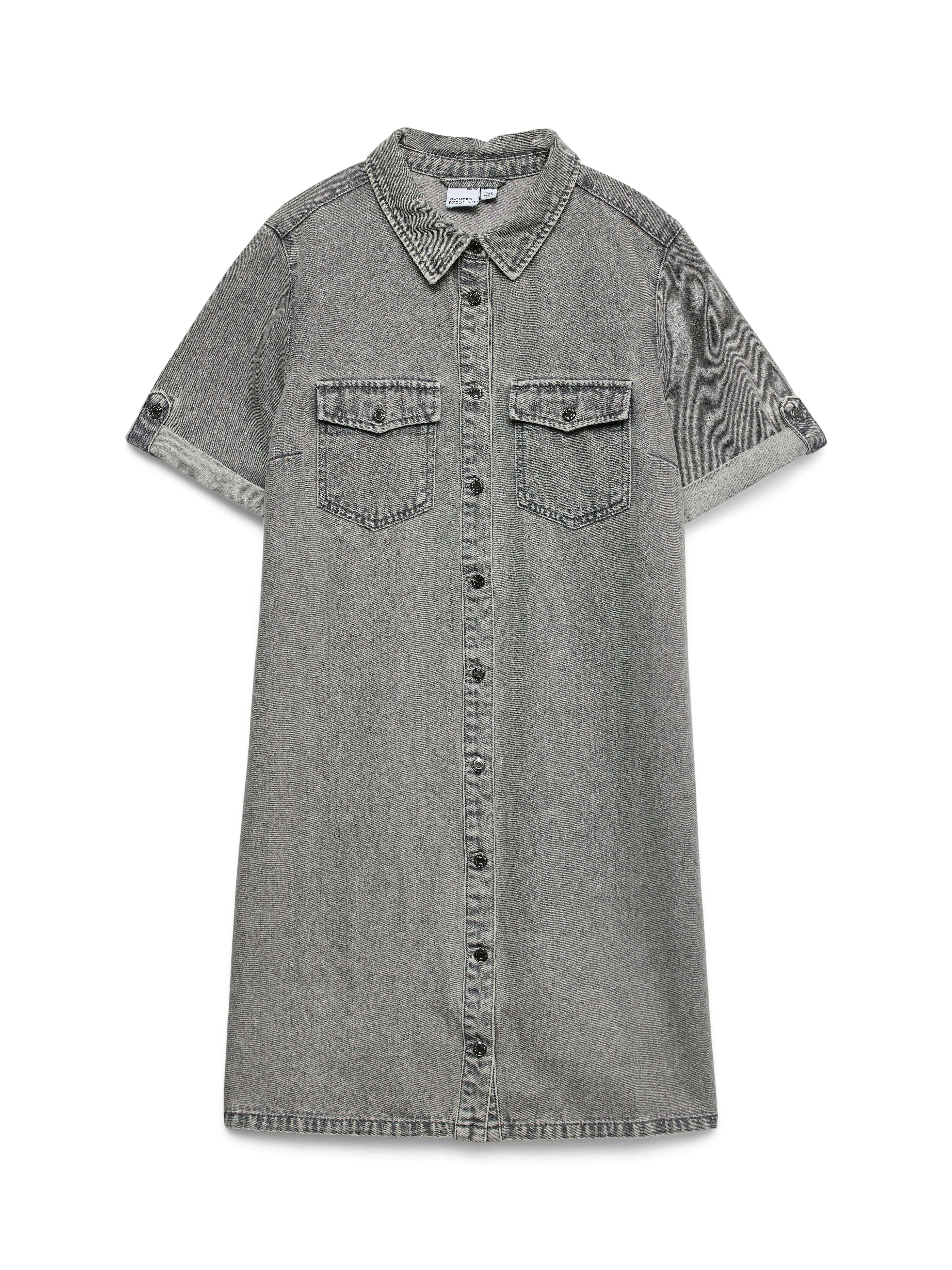 Vero Moda Jeans jurk VMJENNIE SS SHORT DENIM DRESS NOOS