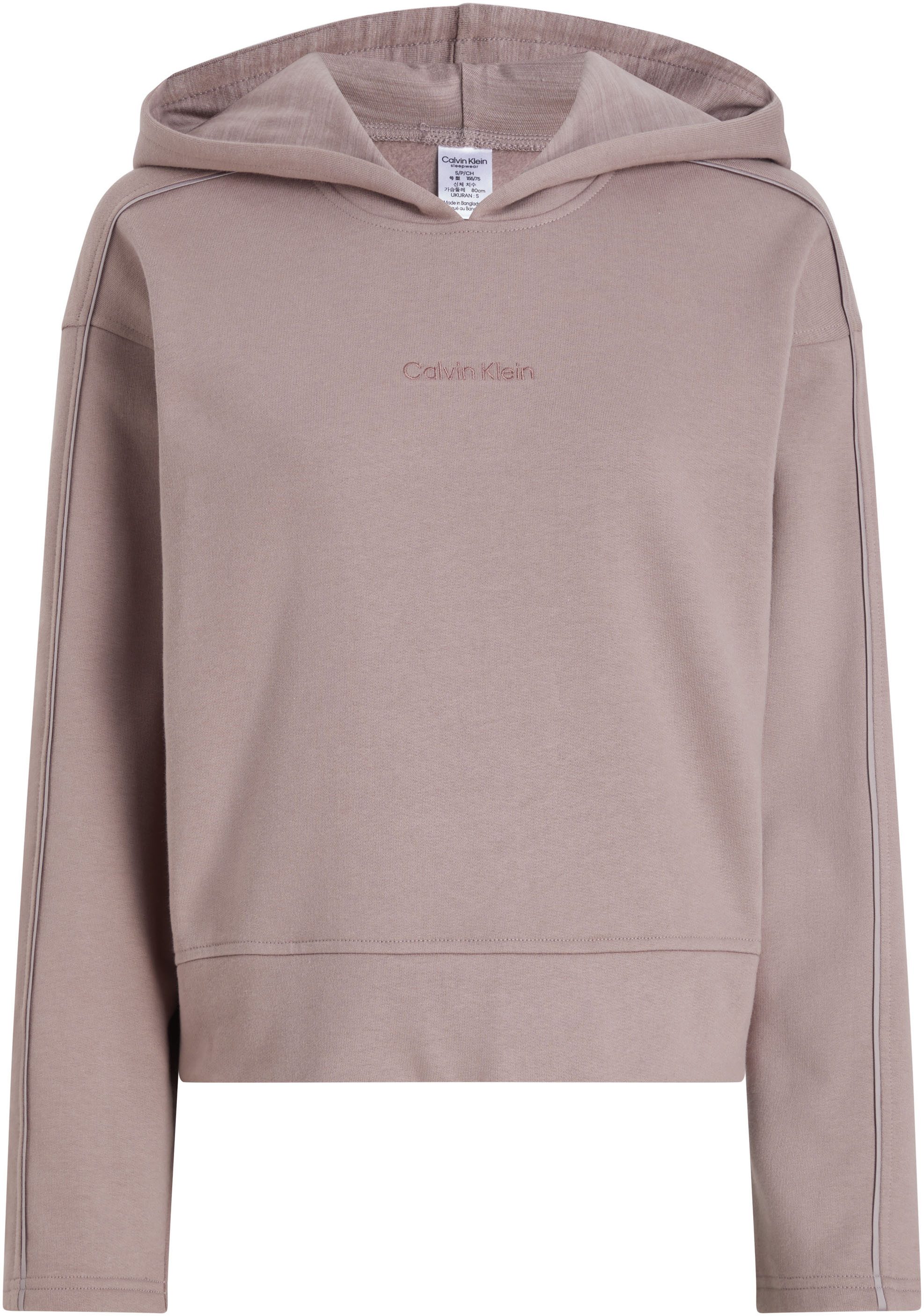 Calvin Klein Hoodie met ton-sur-ton bies