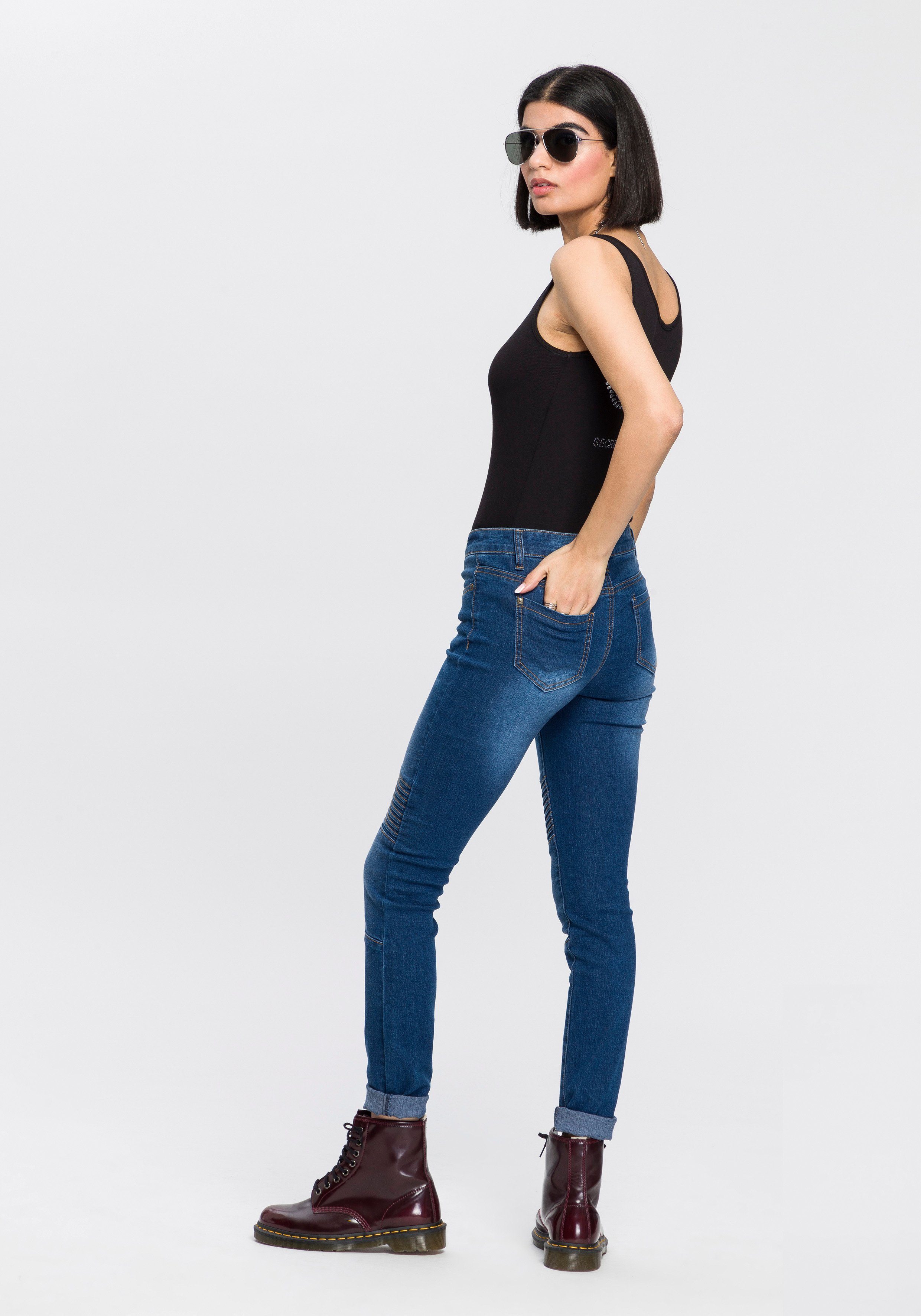 Arizona Skinny fit jeans In biker-look