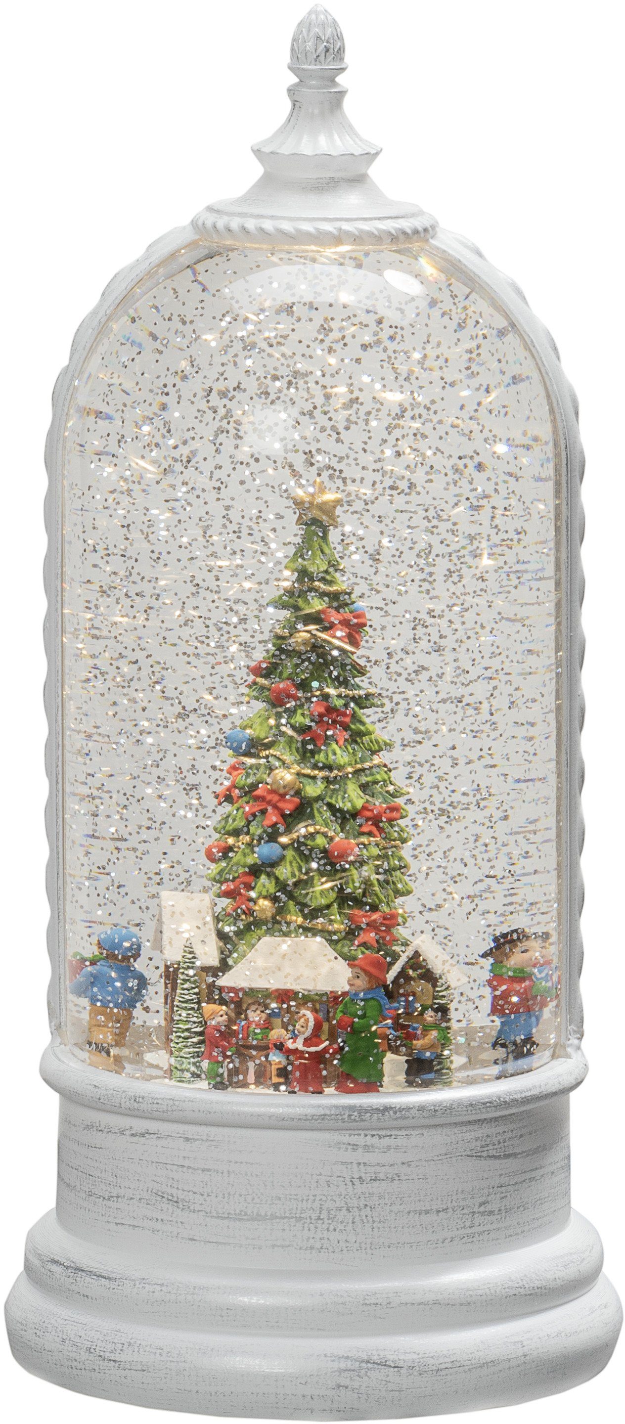 KONSTSMIDE Led lantaarn Kerst versiering Led-waterlantaarn, wit, "Duitse kerstmarkt (1 stuk)