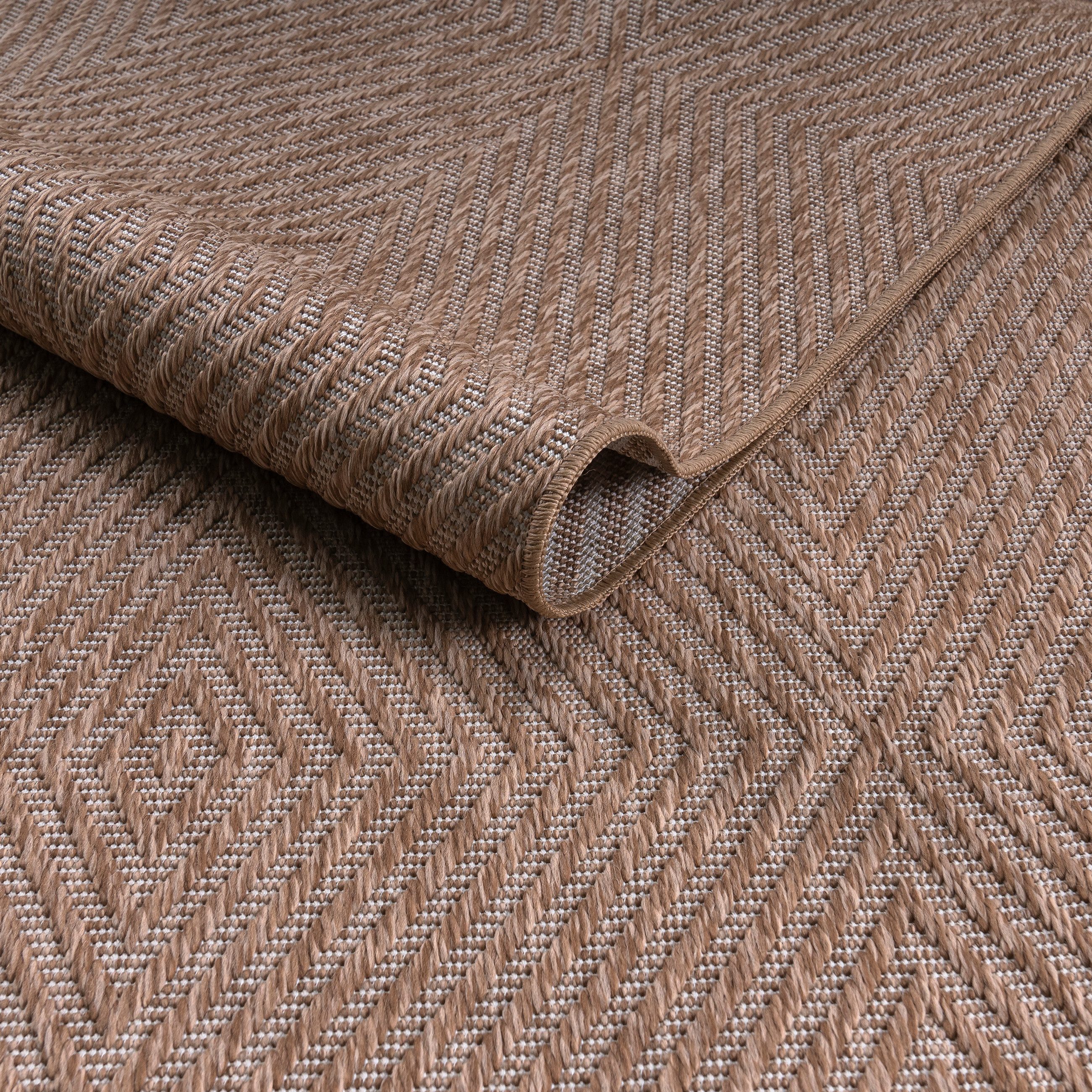 my home Vloerkleed Elsa, geschikt voor binnen en buiten Sisal-look, weerbestendig & UV-bestendig, boho, woonkamer, camping
