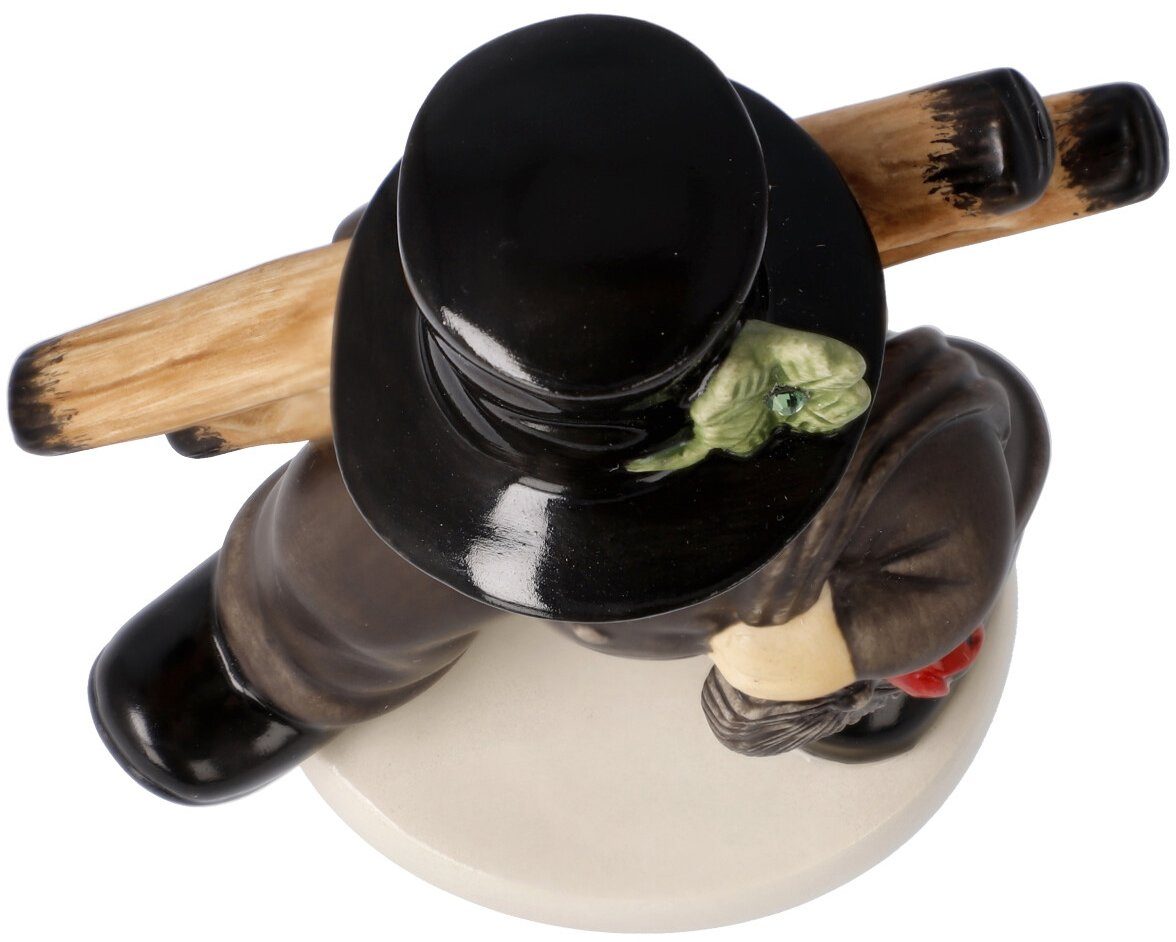Goebel Kerstfiguur Talisman, kerstversiering Geluksbrenger, porselein, figuur - schoorsteenveger met klavertje