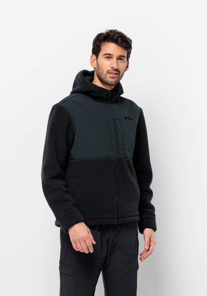 Jack Wolfskin Fleecejack FELSLICHT HOODED JKT M heren jassen maat XXXL (60) blauw