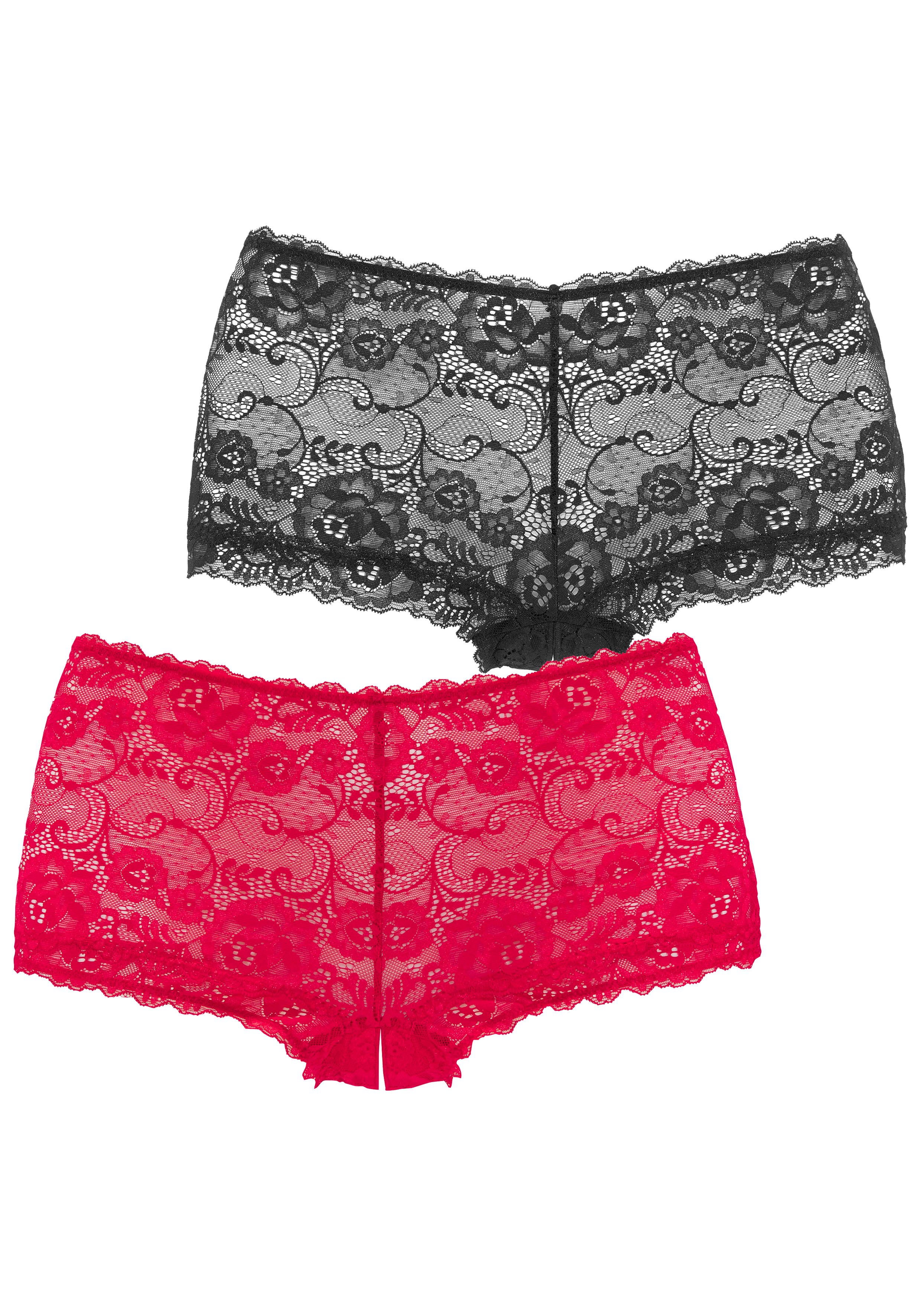 petite fleur gold Hipster met open kruisje in aantrekkelijke dubbele verpakking met modieuze kantbanden, lingerie