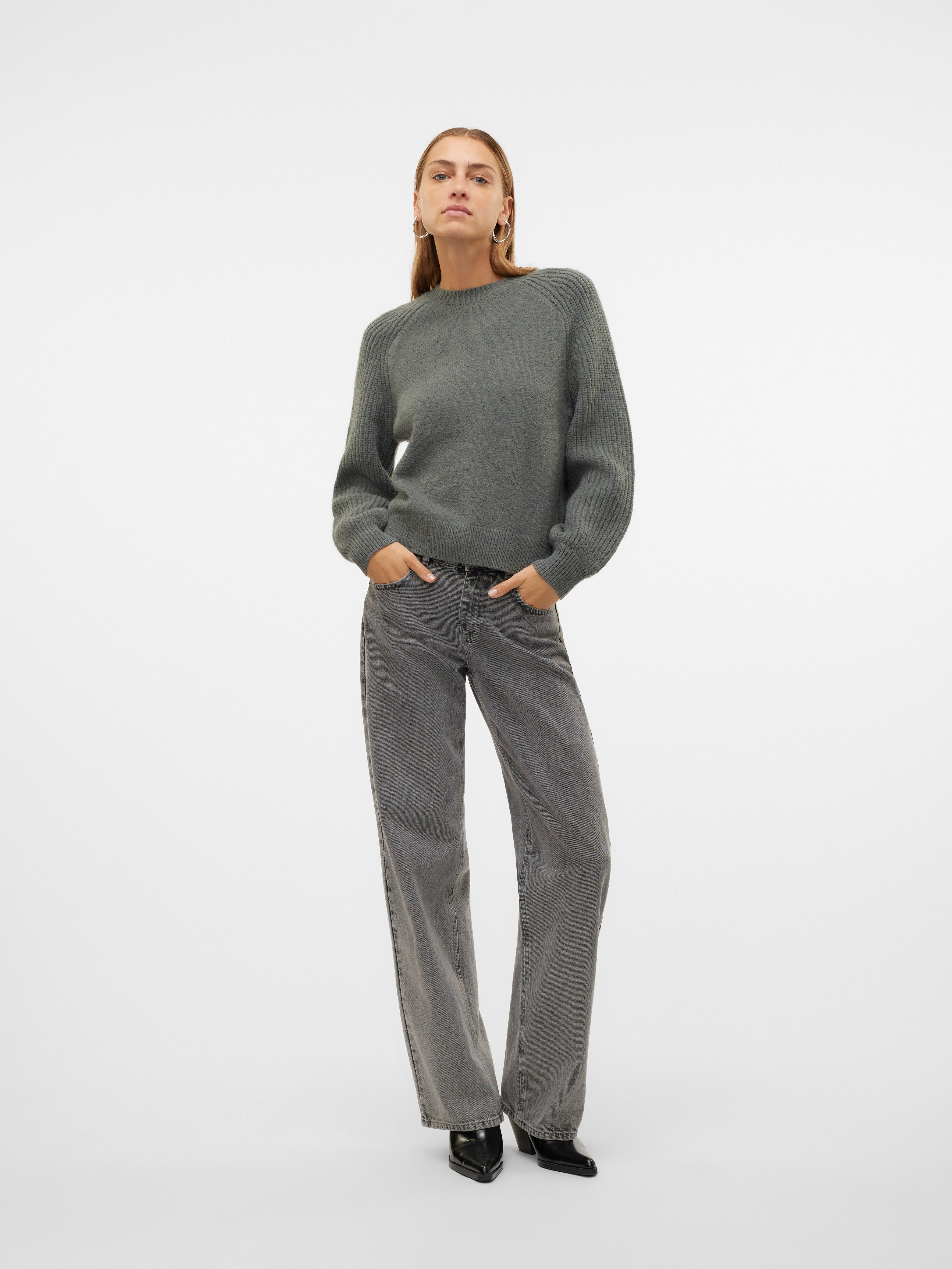 Vero Moda Trui met ronde hals VMENYA LS O-NECK PULLOVER BOO