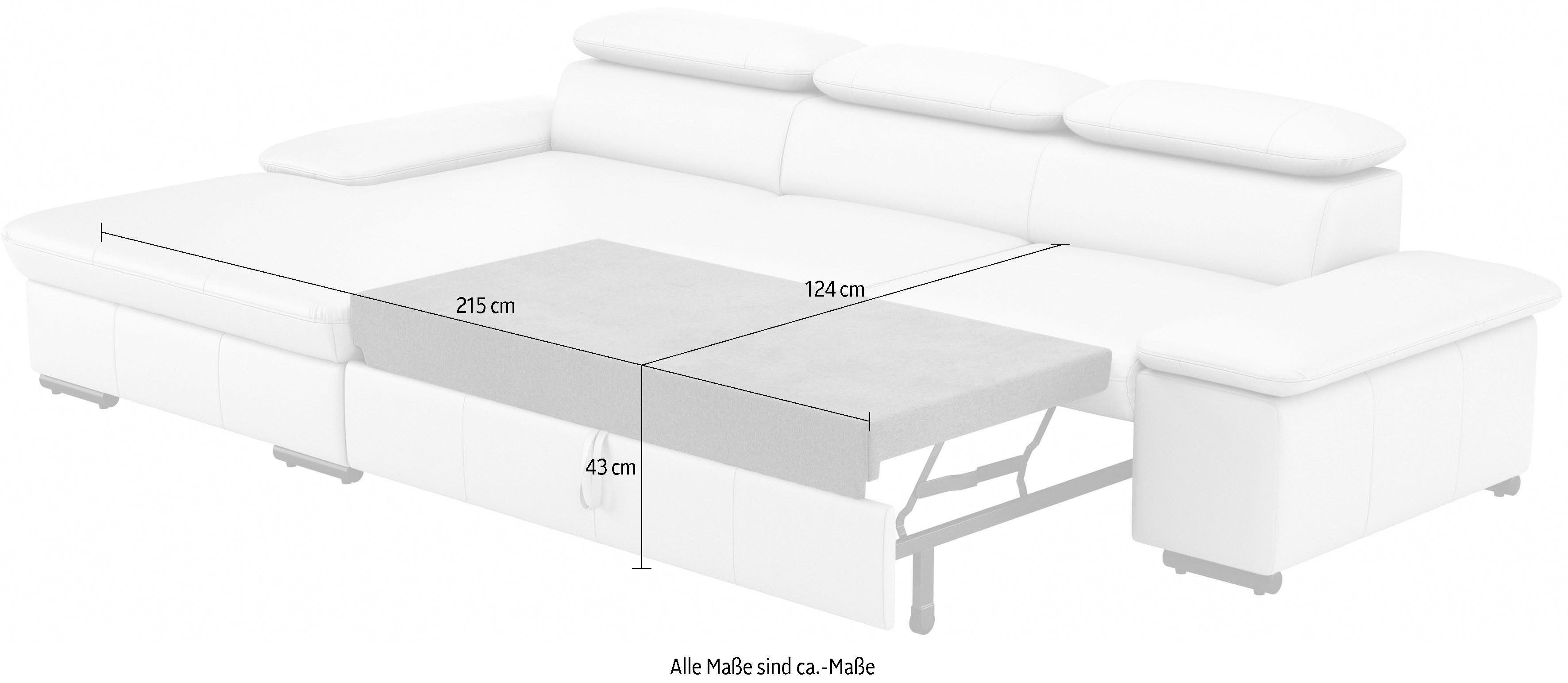 sit&more Hoekbank Alcudia L-vorm optioneel met slaapfunctie