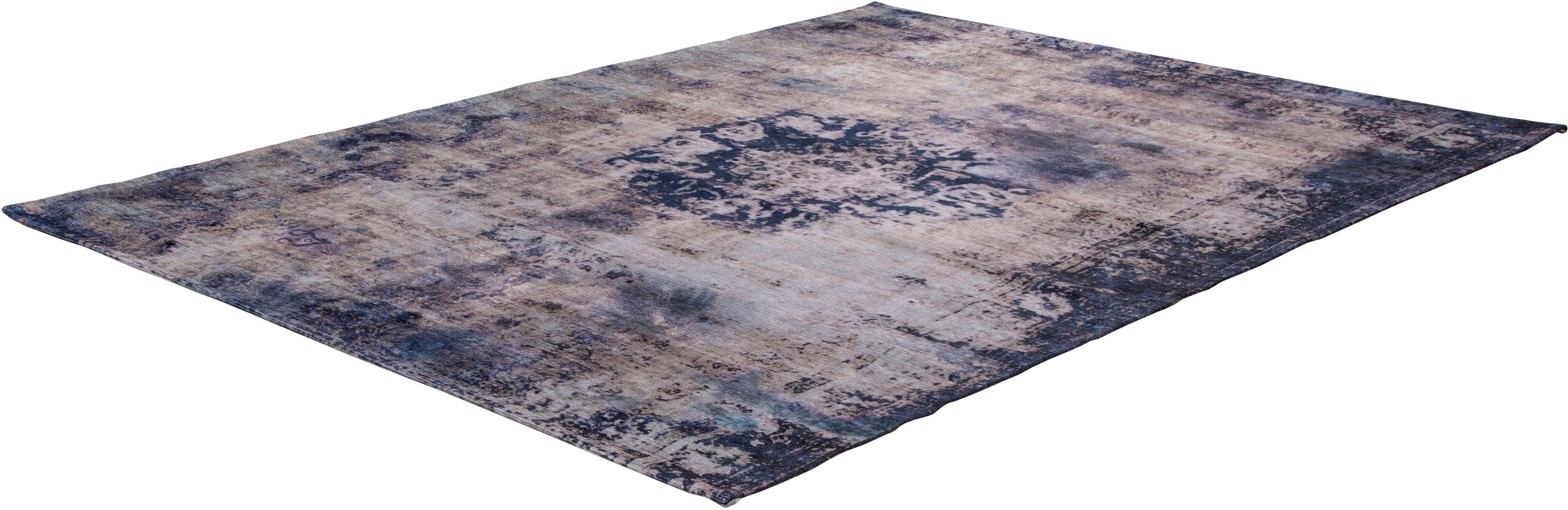 my home Vloerkleed Nelio Vintage-design, used look, korte pool, vloerkleed met randdessin