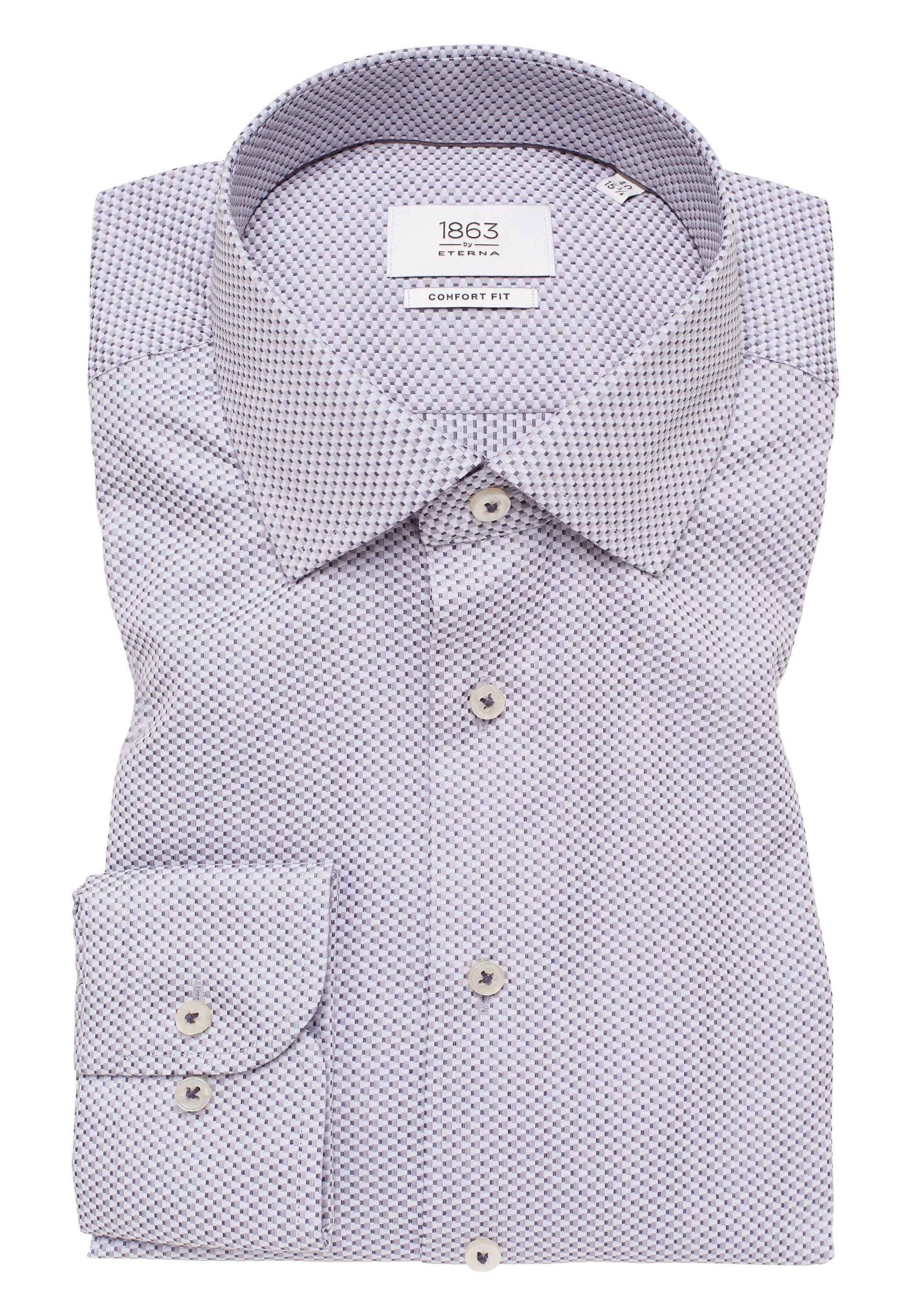 Eterna Overhemd met lange mouwen Comfort fit NON IRON (strijkvrij)