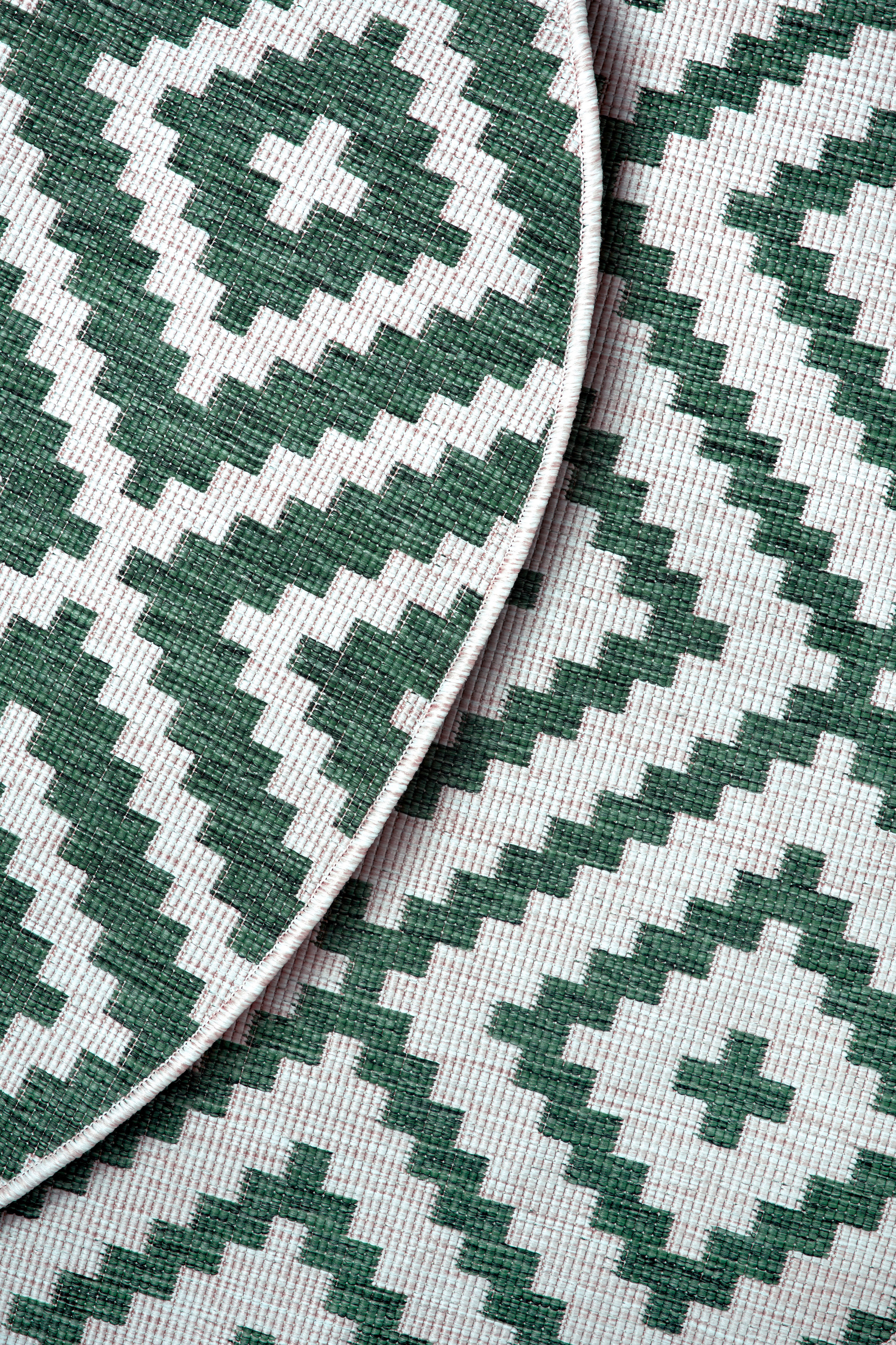 my home Vloerkleed Ronda tweezijdig te gebruiken kleed Sisal-look, platweefsel, in- en outdoor, geometrisch boho design
