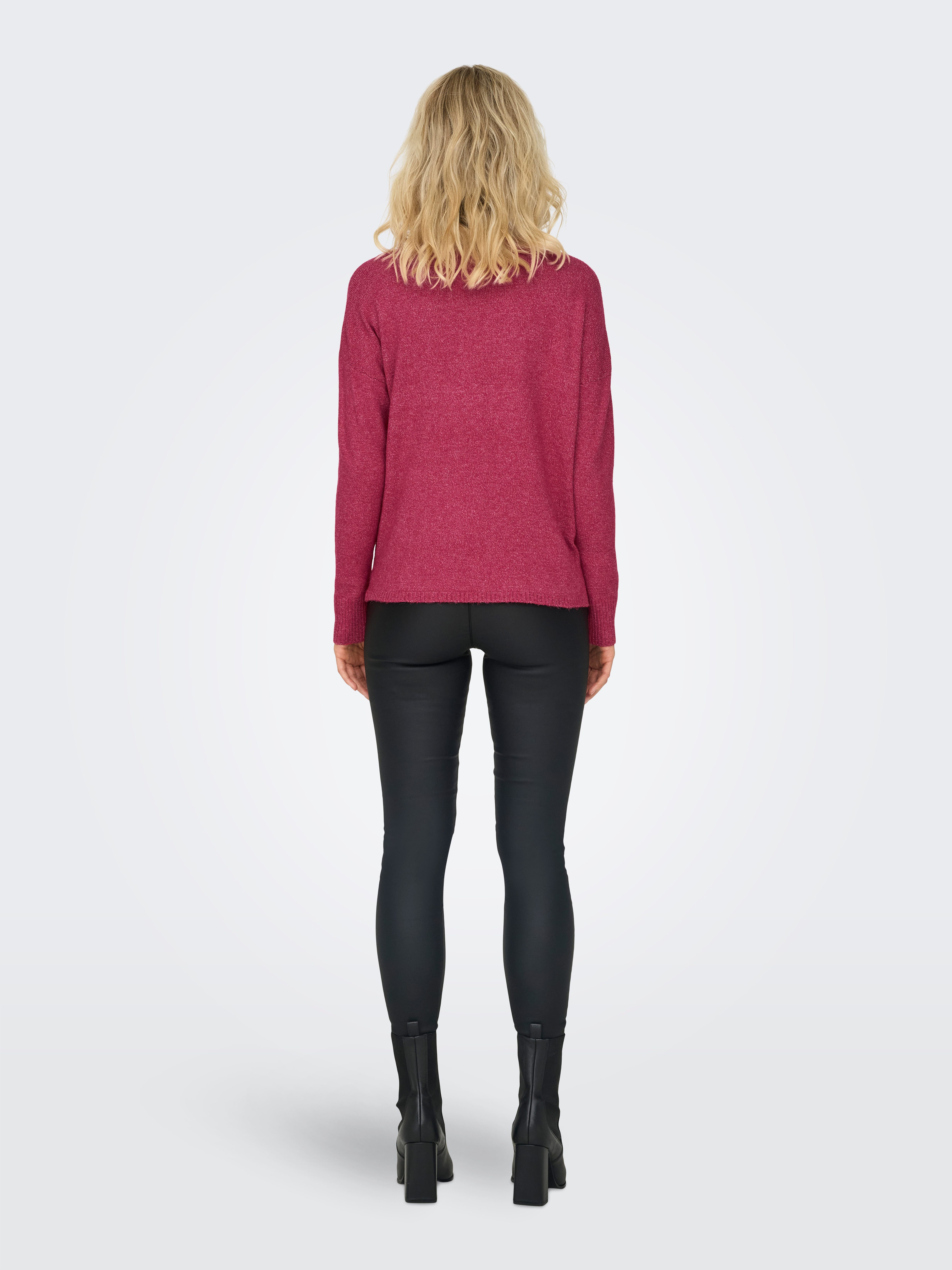 Only Trui met V-hals ONLRICA LIFE L S V-NECK PULLO KNT NOOS