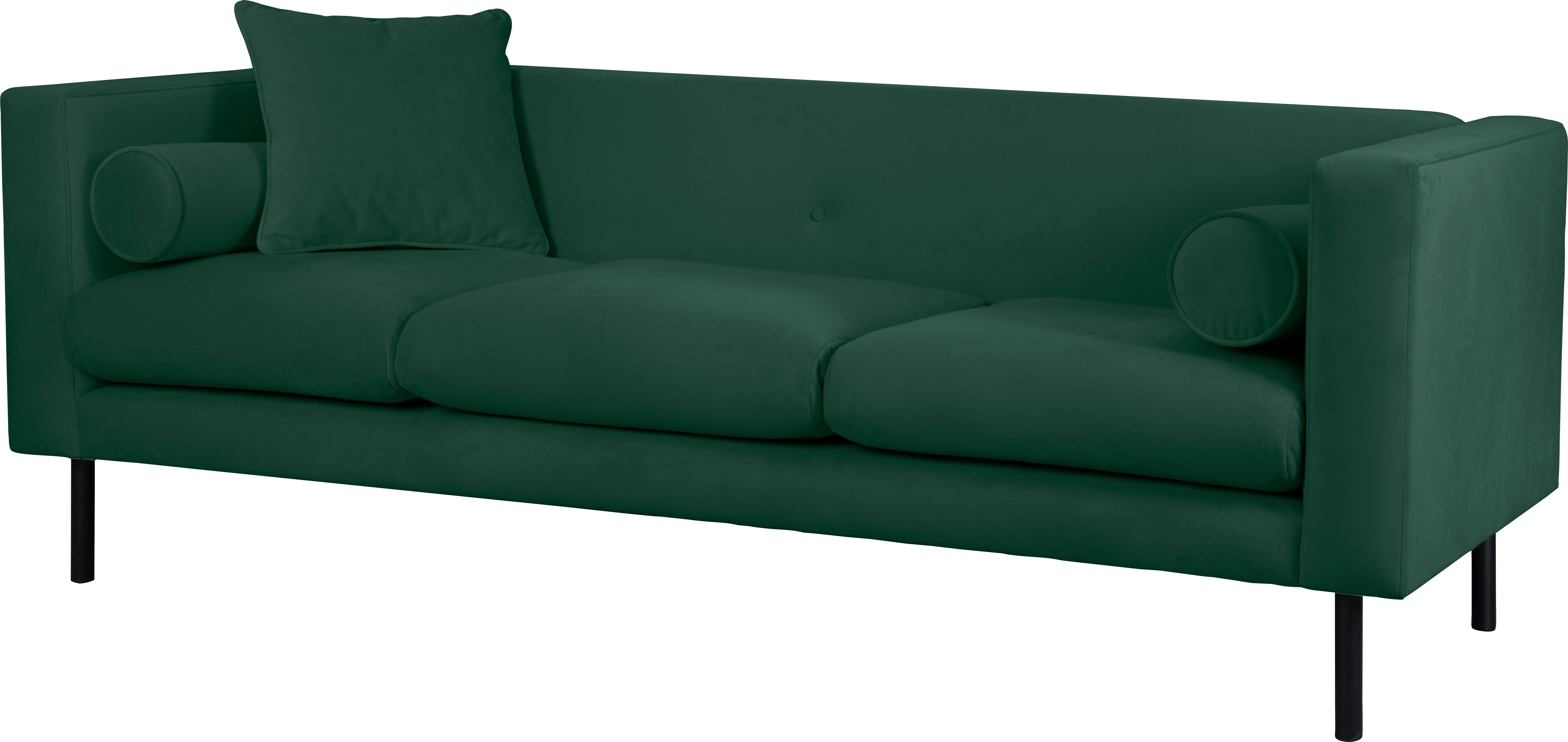 Guido Maria Kretschmer Home&Living 3-zitsbank Lillibeth designbank met golfondersteuning, afmetingen B/D/H: 218/74/83 cm Sierkussen als tweezijdig te gebruiken kussen, bekleding fluwelige look of cord