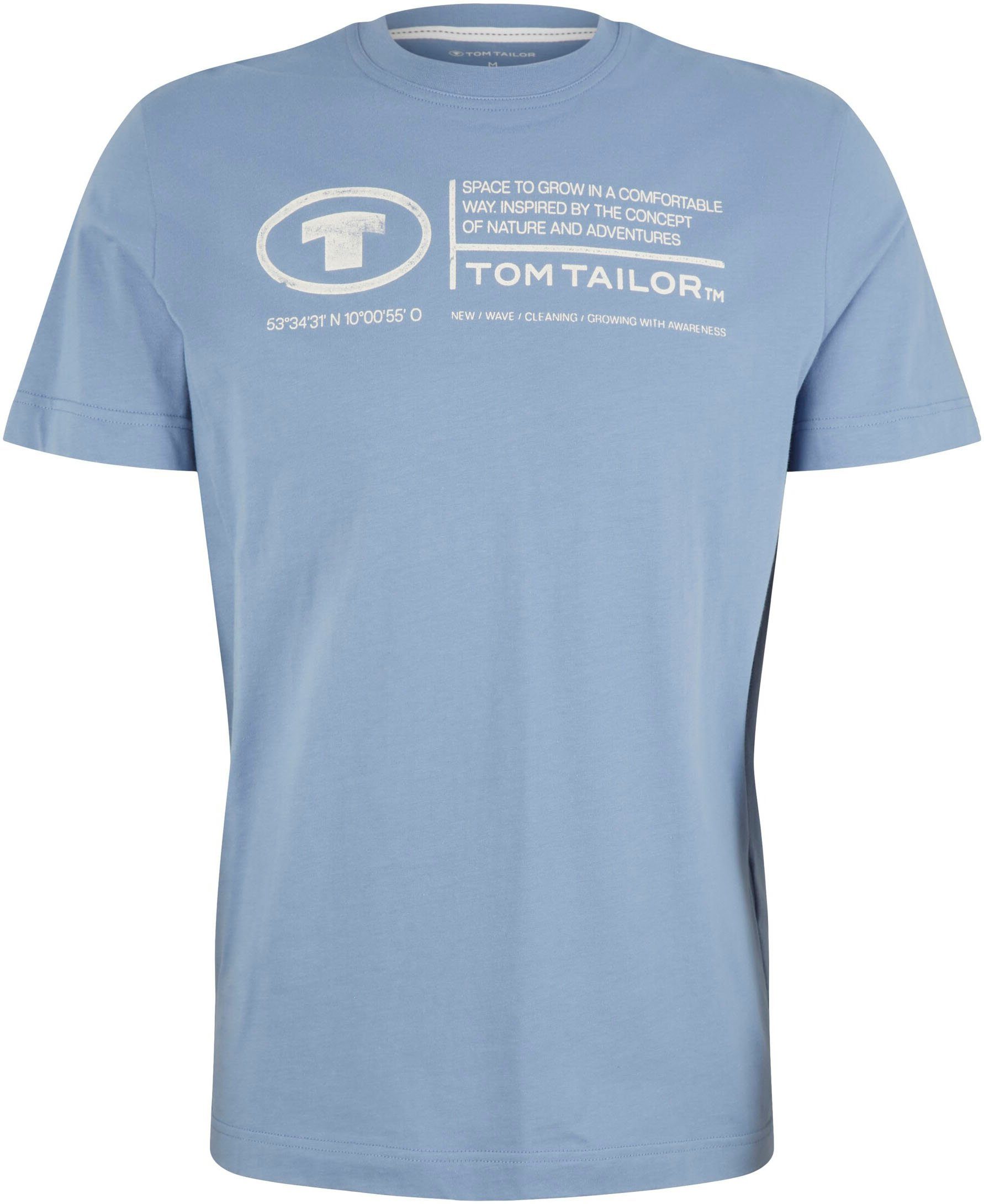 Tom Tailor Shirt met print Tom Tailor heren T-shirt, frontprint