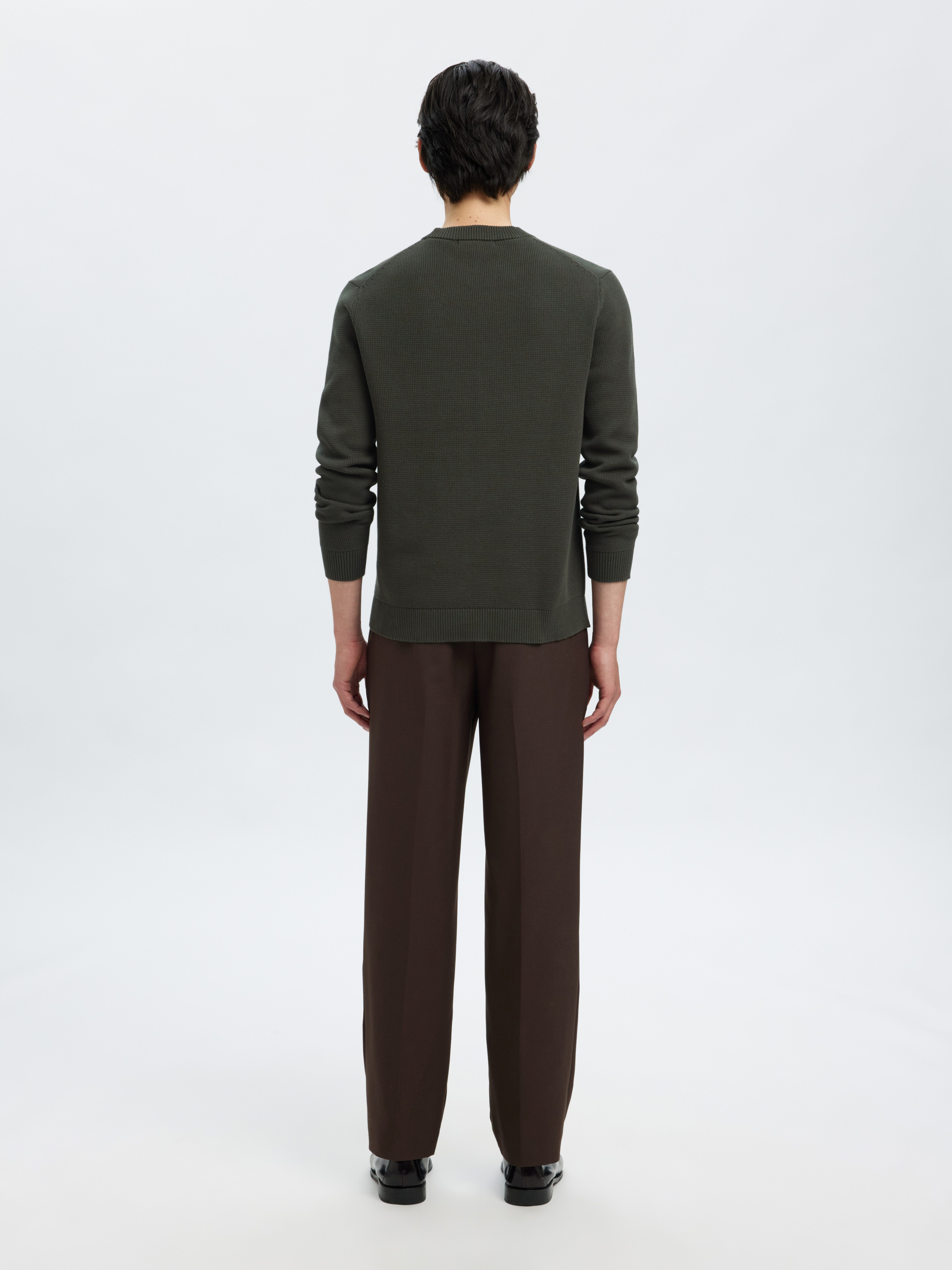 SELECTED HOMME Trui met ronde hals SLHDANE LS KNIT STRUCTURE CREW NECK NOOS