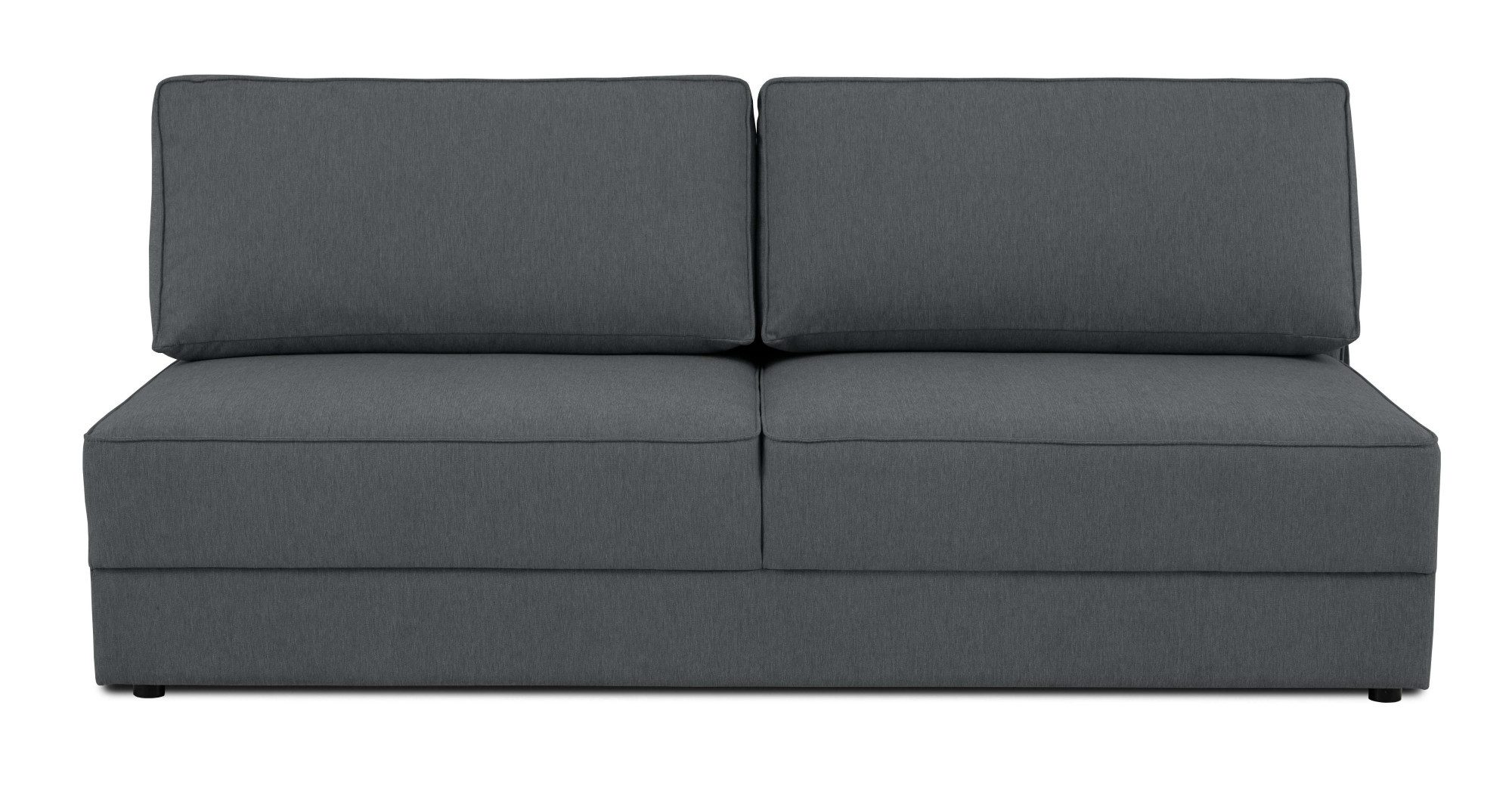 INOSIGN Slaapbank Simonton 3-zits, Breedte 202 cm Ligoppervlak 202x146 cm, incl. bedlade, zachte structuurstof