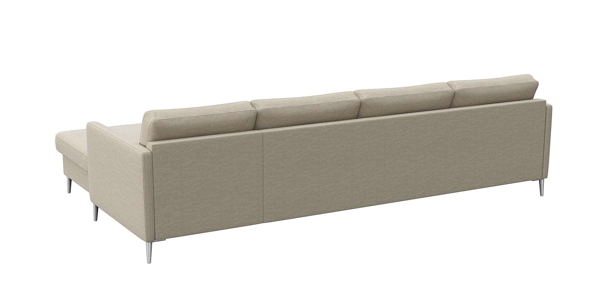 FLEXLUX Hoekbank Fiore, L-vorm, comfortabel en aangenaam door hoogwaardige zitopbouw