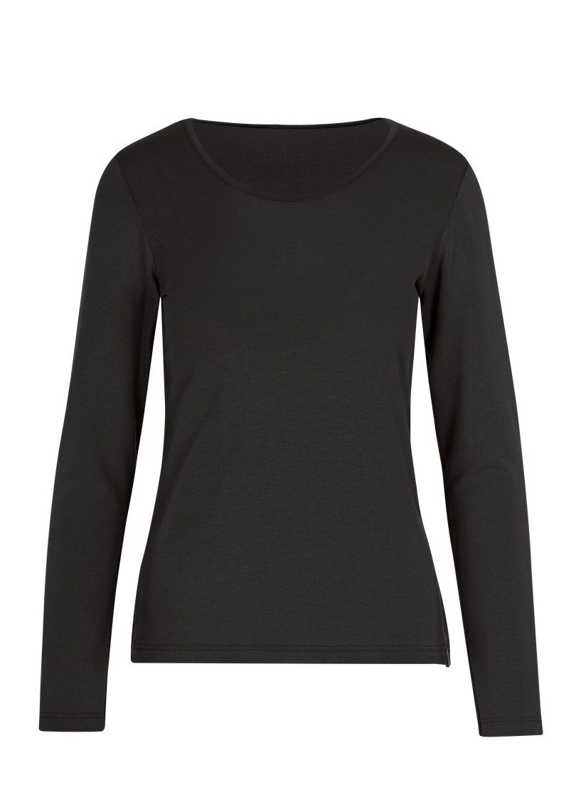 Trigema Longsleeve TRIGEMA shirt van viscose met lange mouwen (1-delig)