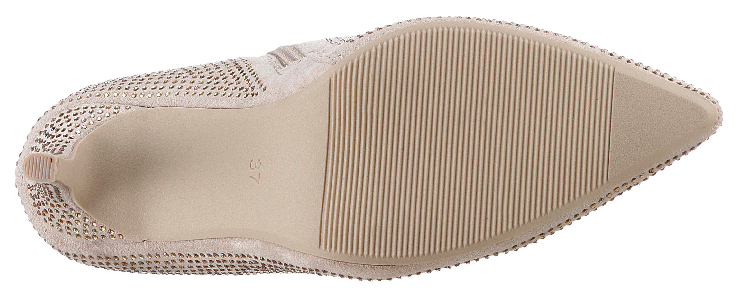 Aniston SHOES Laarsjes avond enkellaars met glittersteentjes - nieuwe collectie