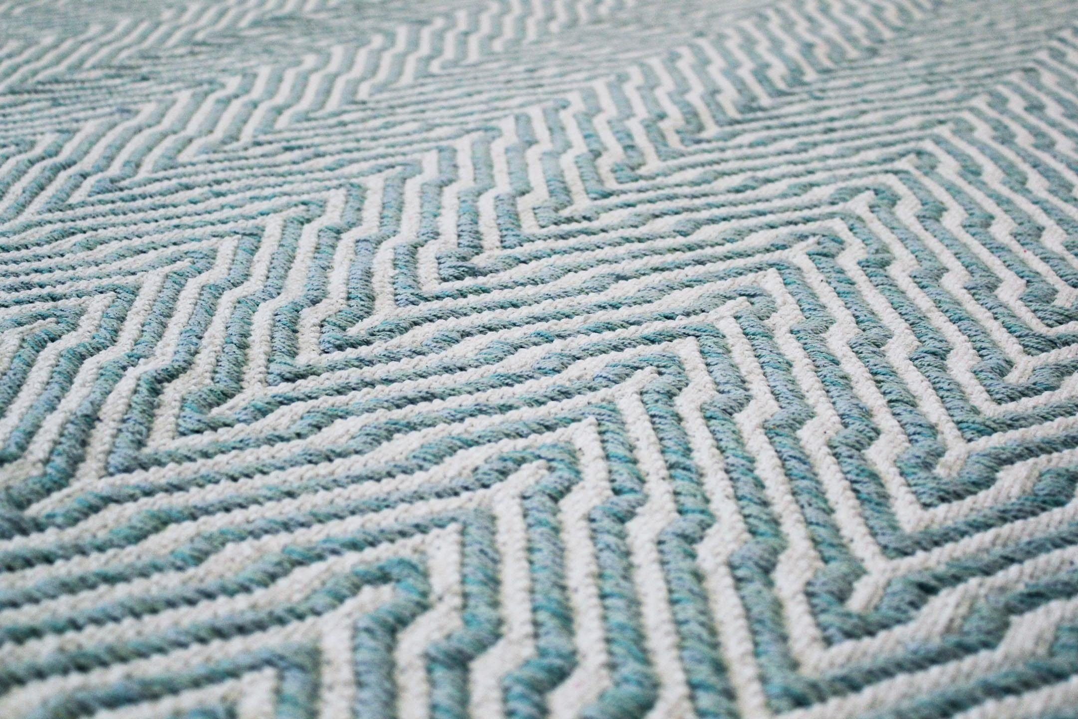 calo-deluxe Vloerkleed Luba 433 100% katoen, handgeweven, woonkamer, kinderkamer